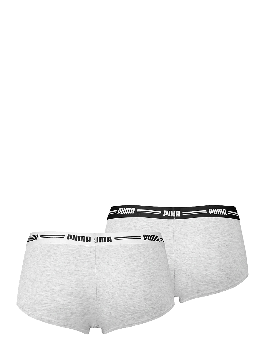 PUMA - PUMA WOMEN MINI SHORT 2P PACK - unterwäsche & socken - grey / grey - 2