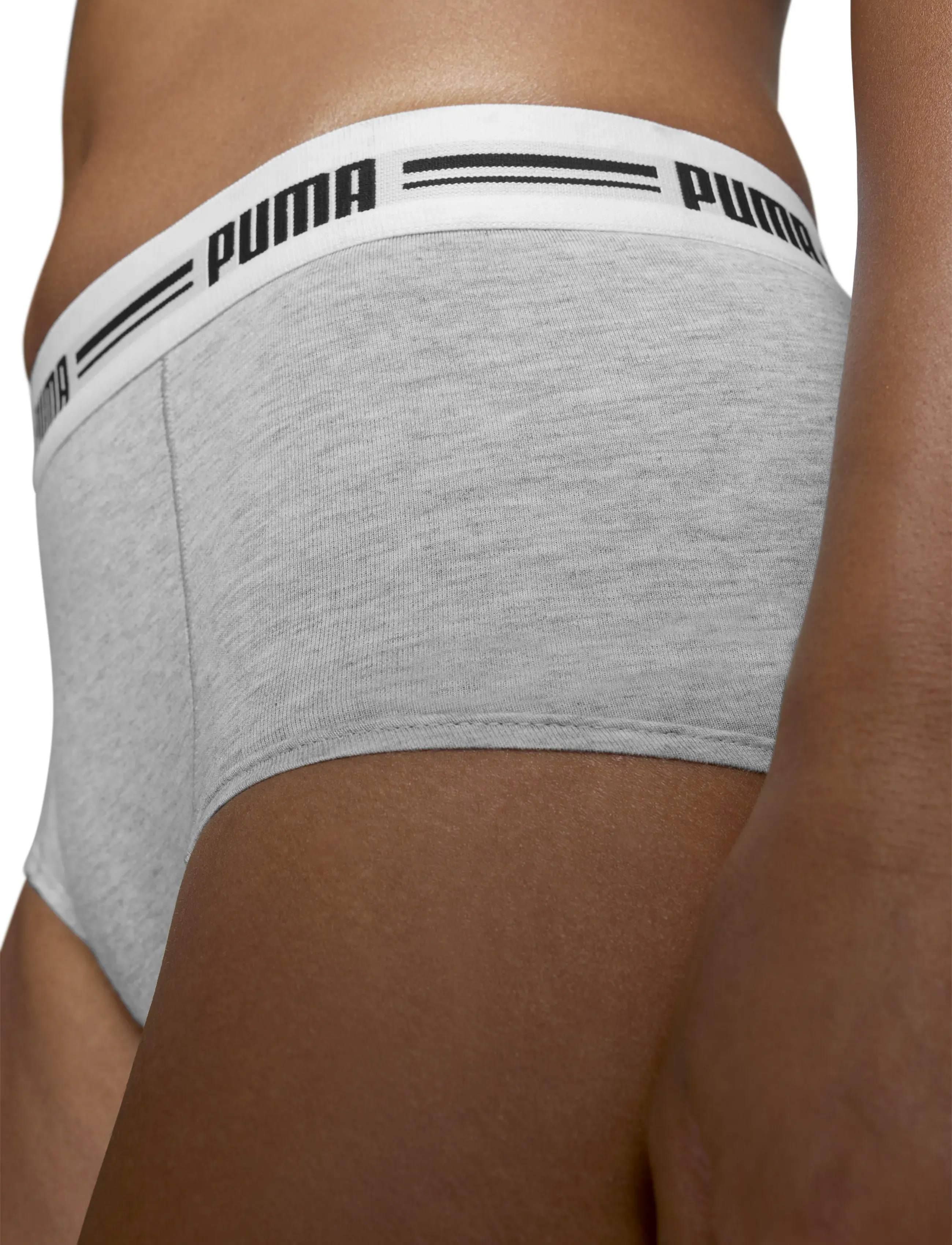PUMA - PUMA WOMEN MINI SHORT 2P PACK - unterwäsche & socken - grey / grey - 5