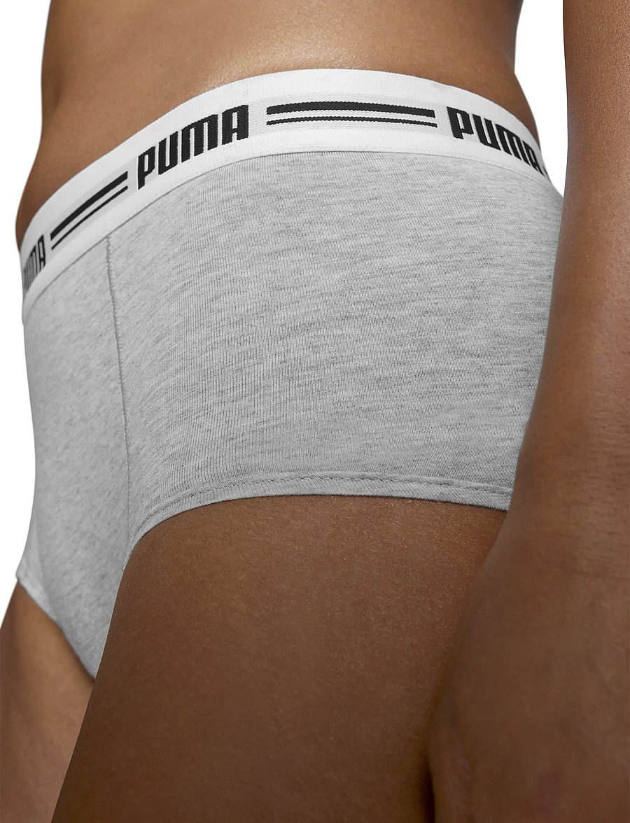 PUMA - PUMA WOMEN MINI SHORT 2P PACK - unterwäsche & socken - grey / grey - 5