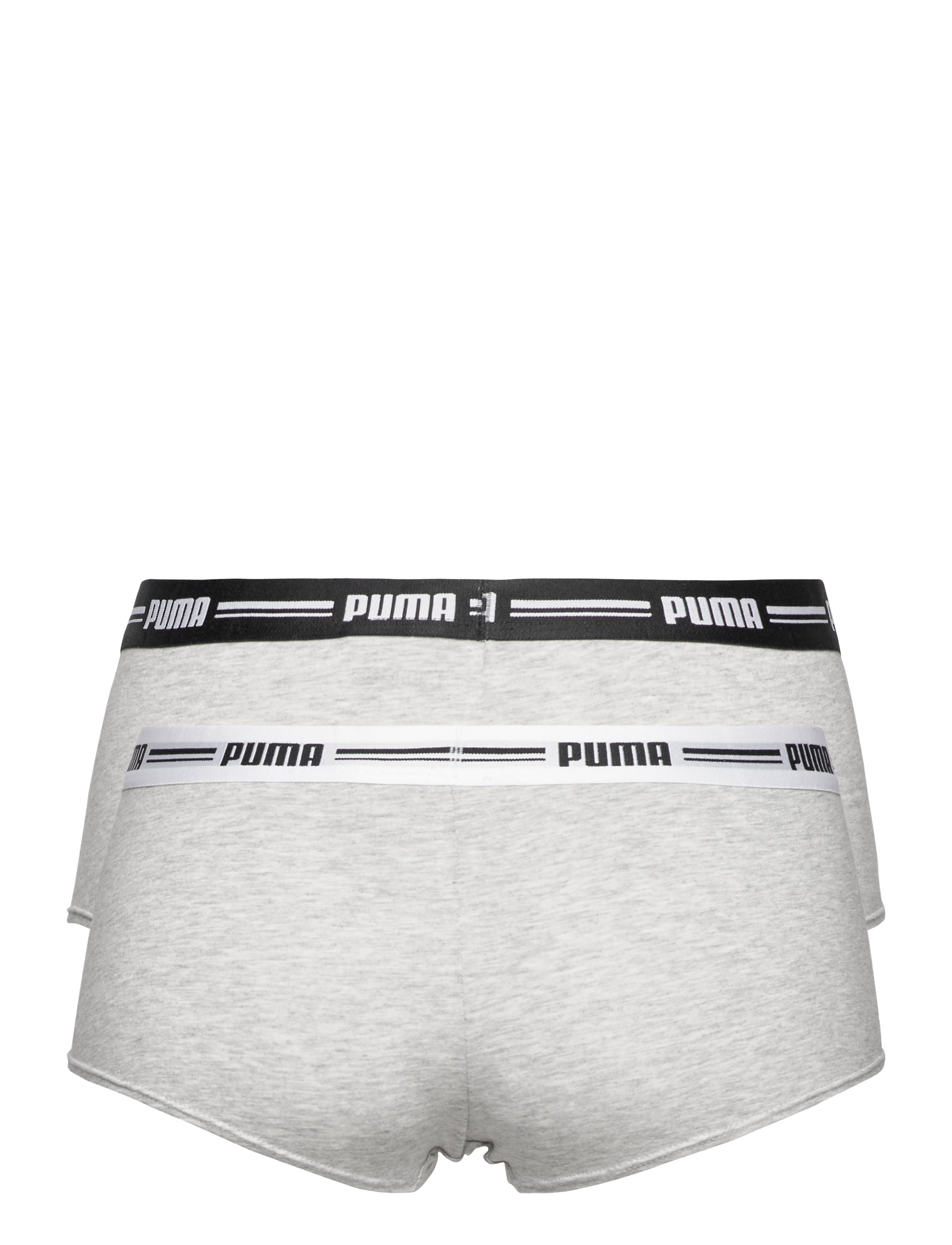 PUMA - PUMA WOMEN MINI SHORT 2P PACK - aluspesu ja sokid - grey / grey - 1