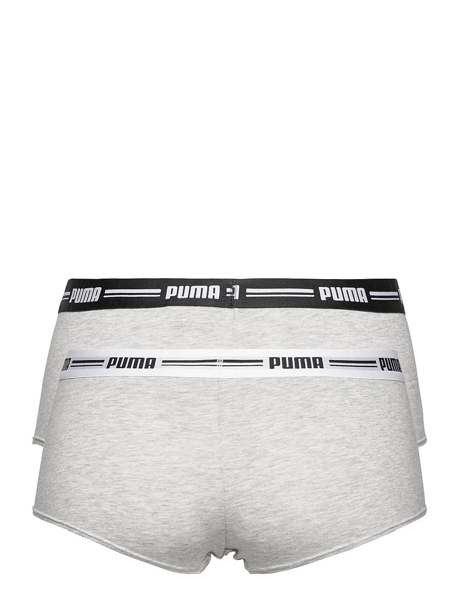 PUMA - PUMA WOMEN MINI SHORT 2P PACK - aluspesu ja sokid - grey / grey - 1
