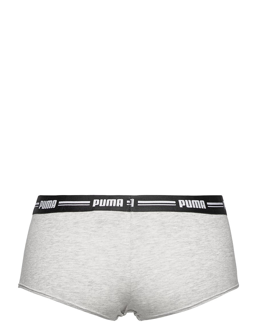PUMA - PUMA WOMEN MINI SHORT 2P PACK - aluspesu ja sokid - grey / grey - 4