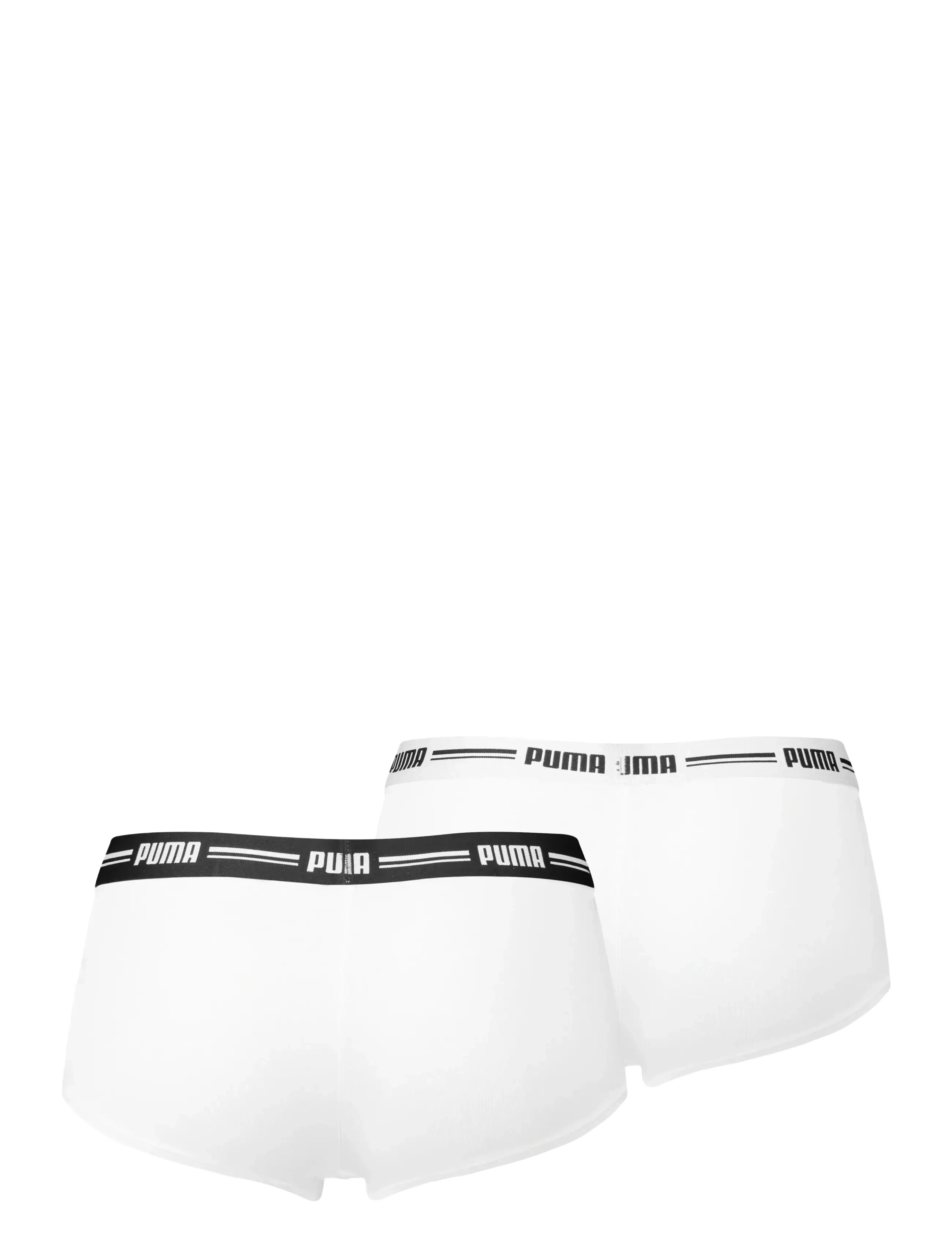 PUMA - PUMA WOMEN MINI SHORT 2P PACK - aluspesu ja sokid - white / white - 2