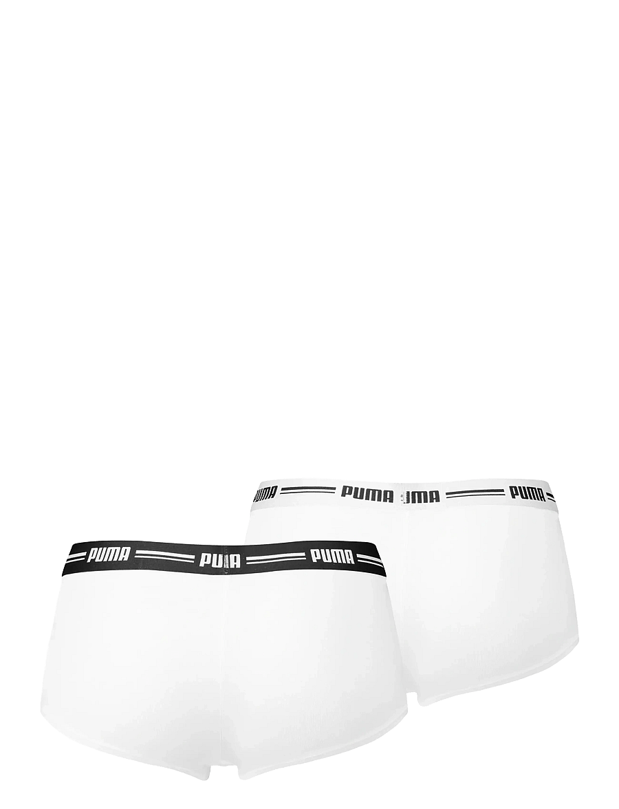 PUMA - PUMA WOMEN MINI SHORT 2P PACK - aluspesu ja sokid - white / white - 2