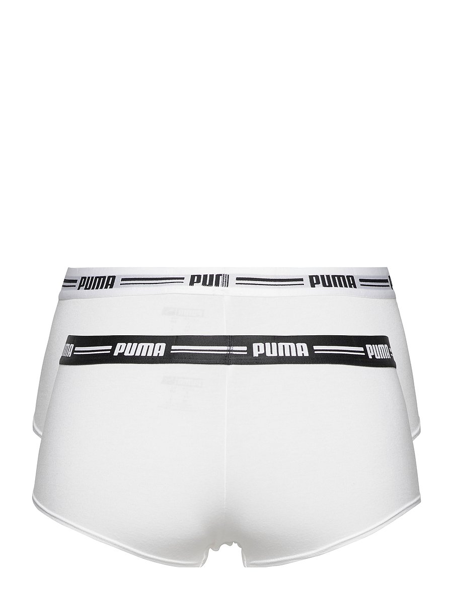 PUMA - PUMA WOMEN MINI SHORT 2P PACK - aluspesu ja sokid - white / white - 2
