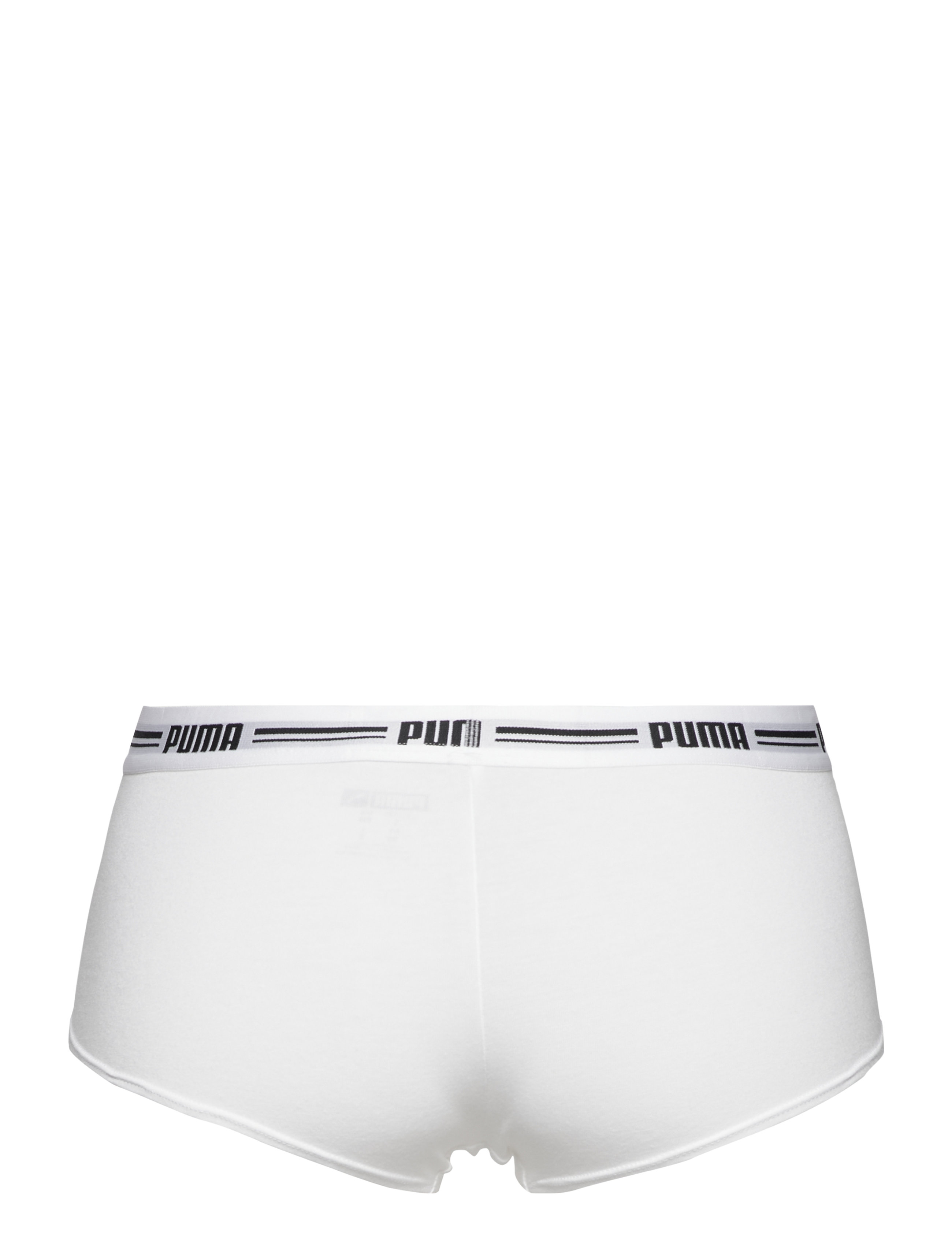 PUMA - PUMA WOMEN MINI SHORT 2P PACK - aluspesu ja sokid - white / white - 4