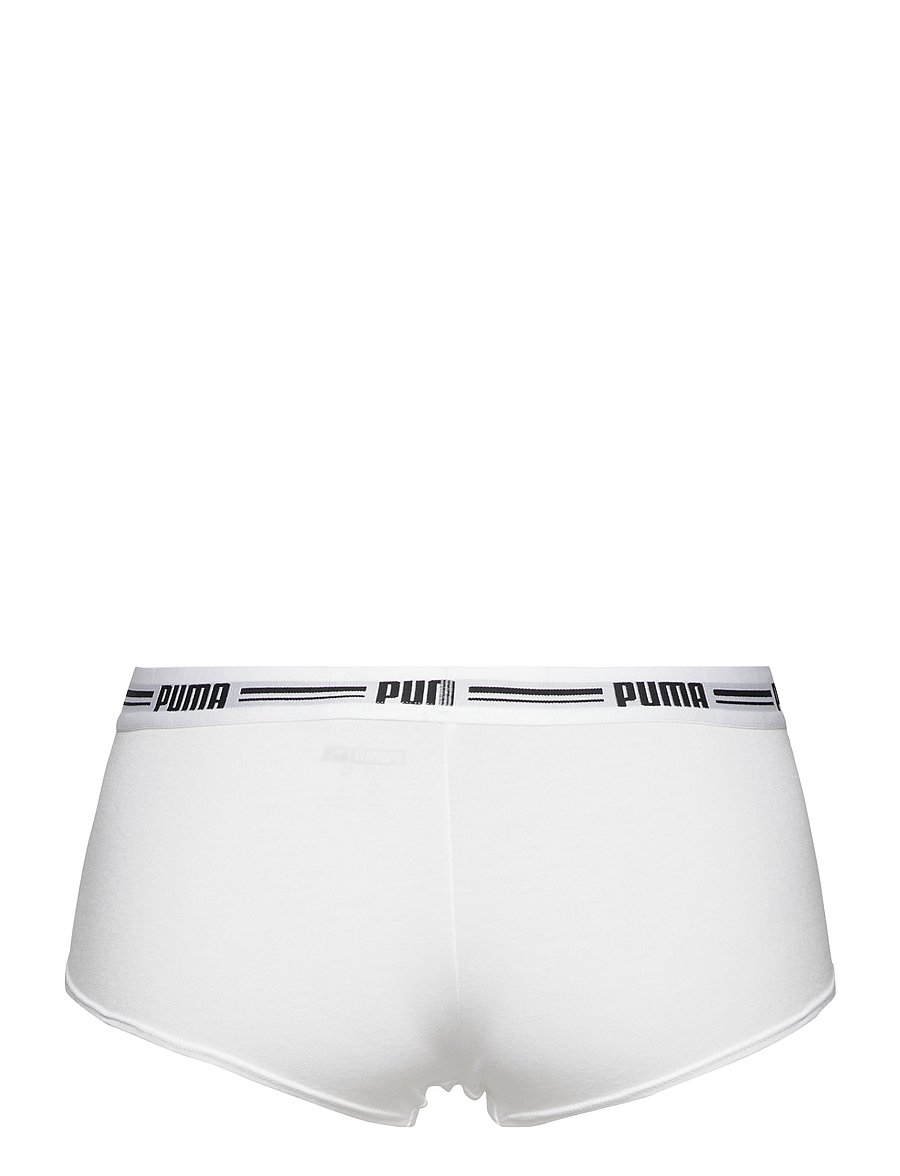 PUMA - PUMA WOMEN MINI SHORT 2P PACK - aluspesu ja sokid - white / white - 4