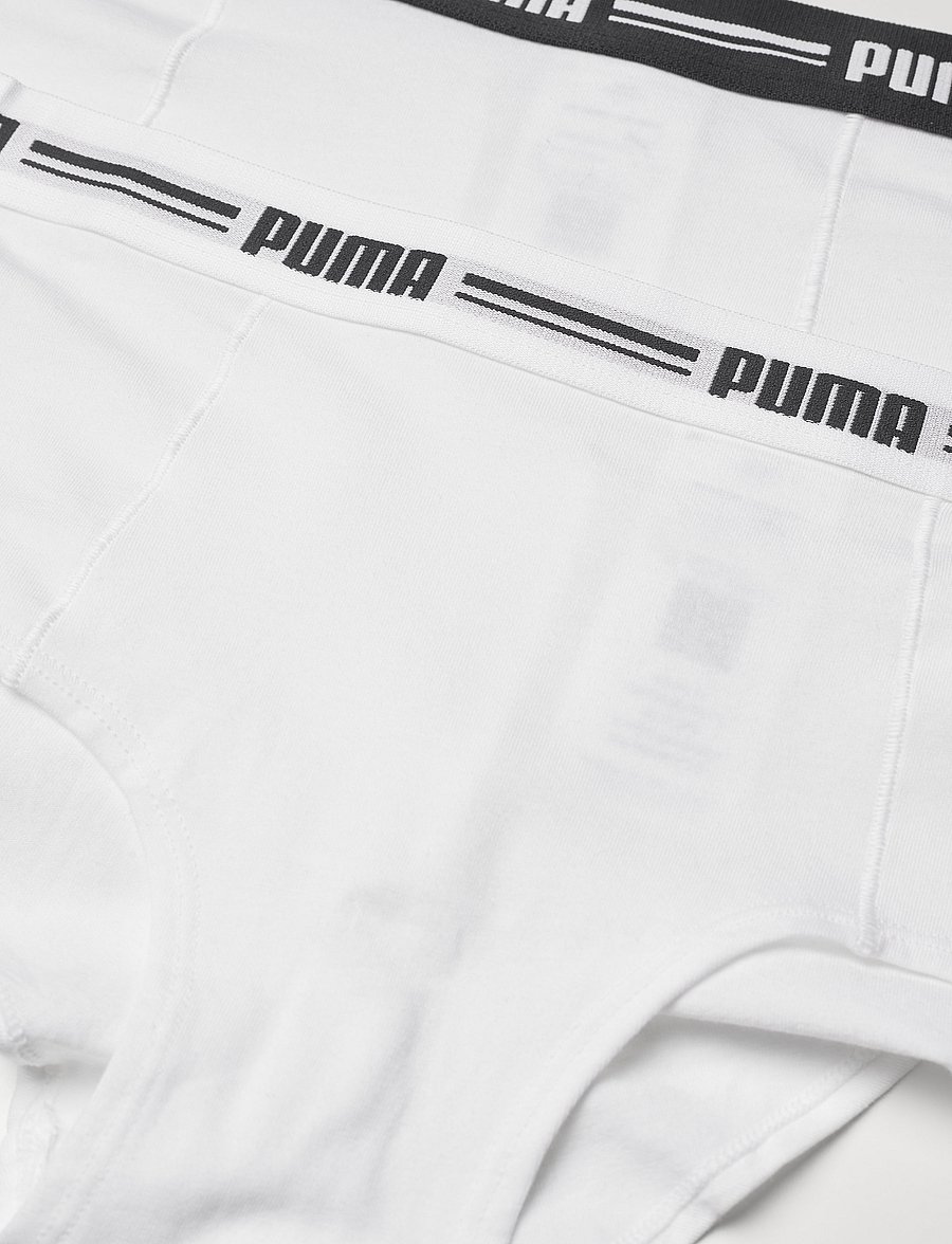 PUMA - PUMA WOMEN MINI SHORT 2P PACK - aluspesu ja sokid - white / white - 1