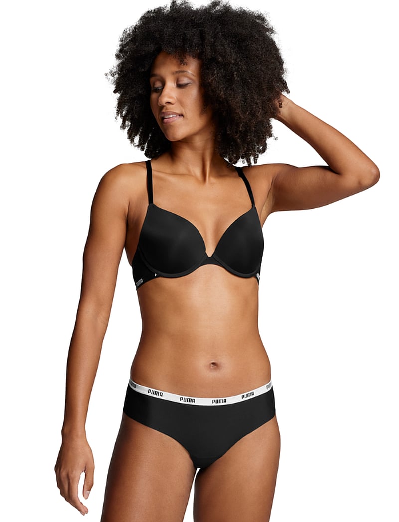 PUMA - PUMA WOMEN MICROFIBER BRAZILIAN 2P - alusvaatteet - black - 2