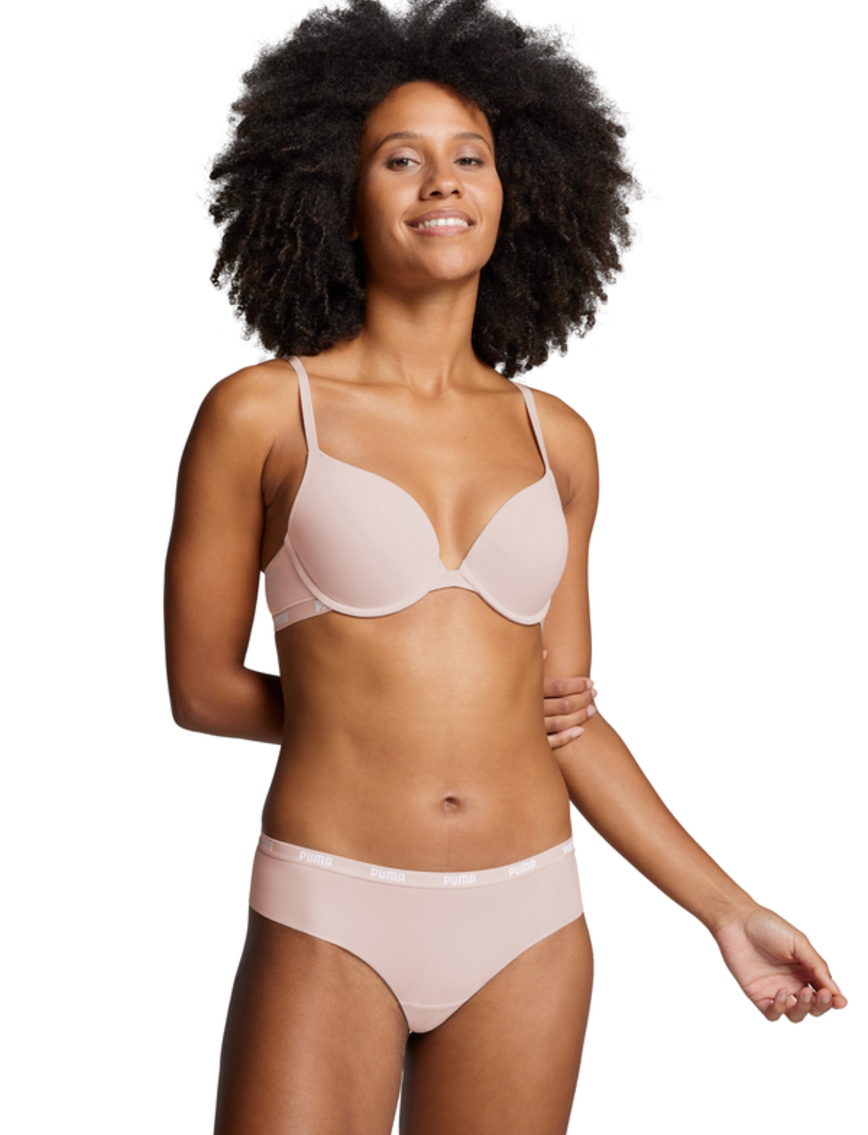 PUMA Puma Women Microfiber Brazilian 2P, L, Pink, Trusser > Brasilianske Trusser, Dame