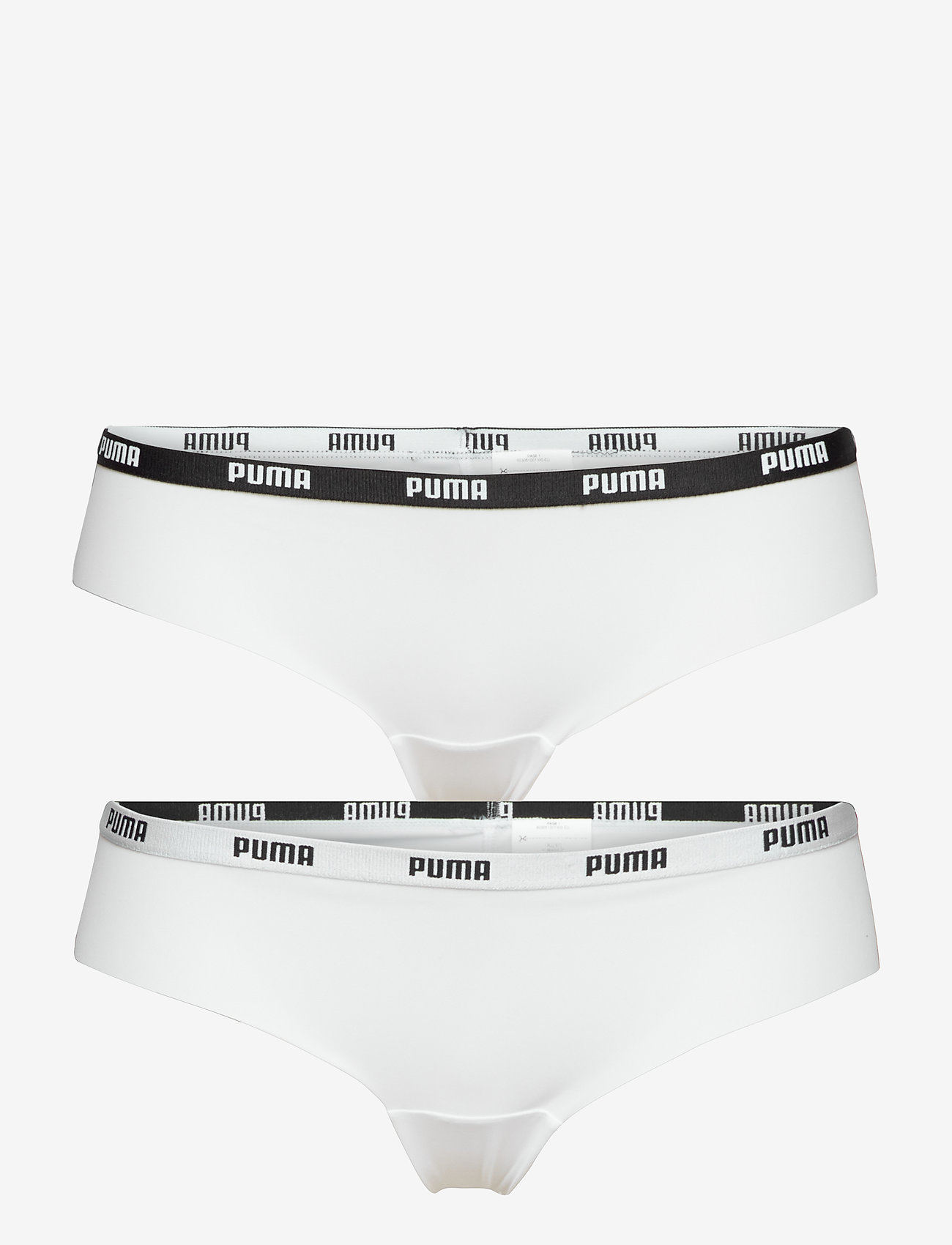 PUMA - PUMA WOMEN MICROFIBER BRAZILIAN 2P - underkläder - white - 1