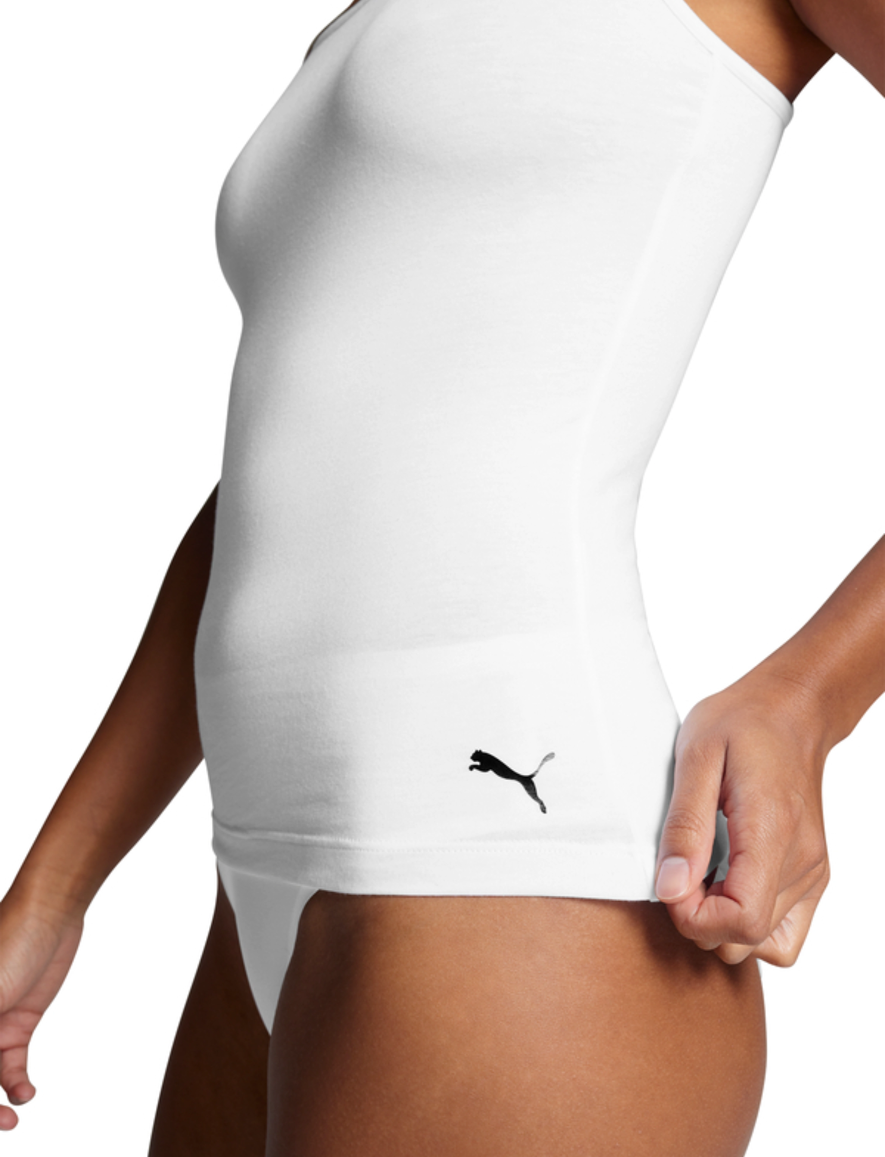 PUMA - PUMA WOMEN CAMISOLE 1P HANG - white - 4