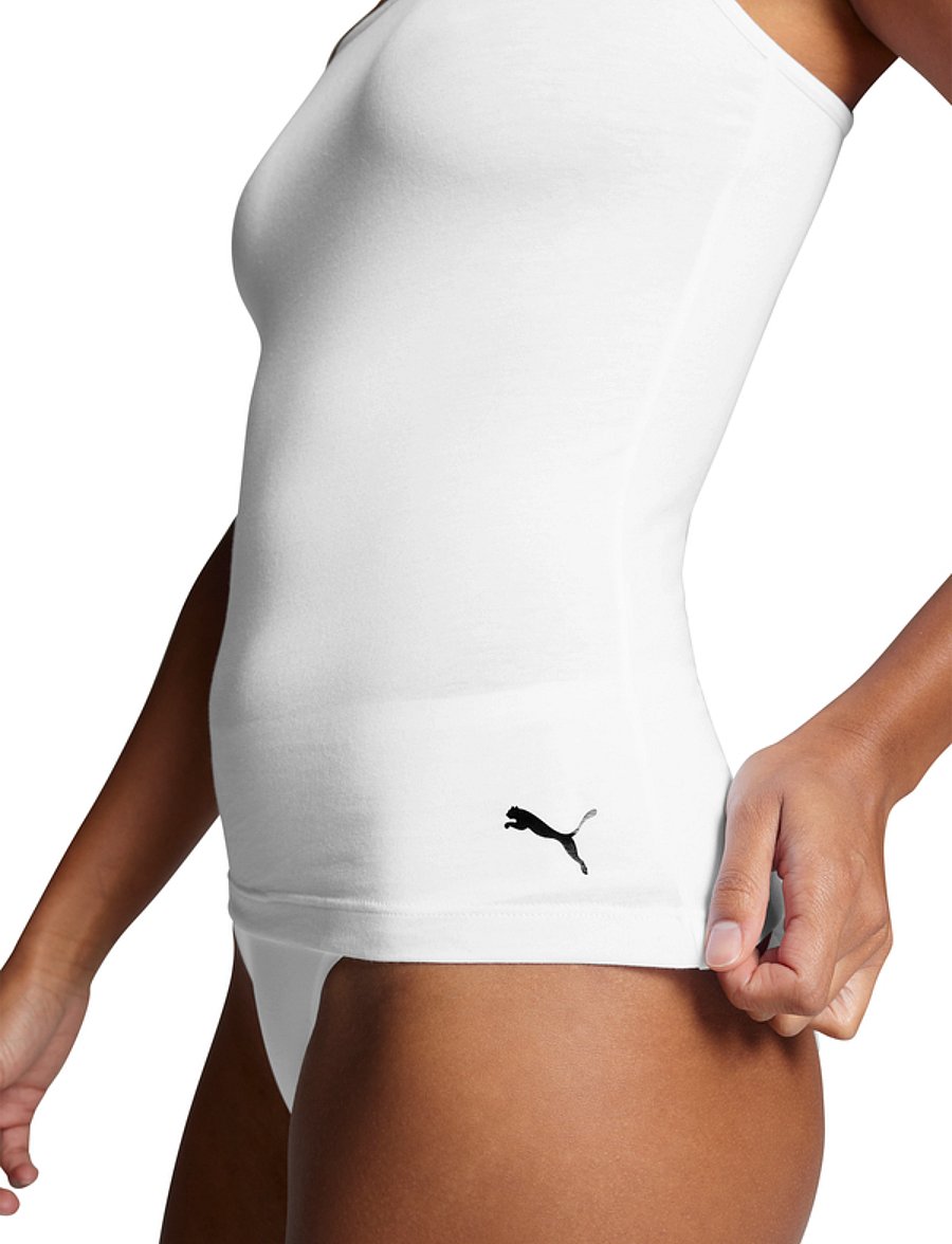 PUMA - PUMA WOMEN CAMISOLE 1P HANG - white - 4