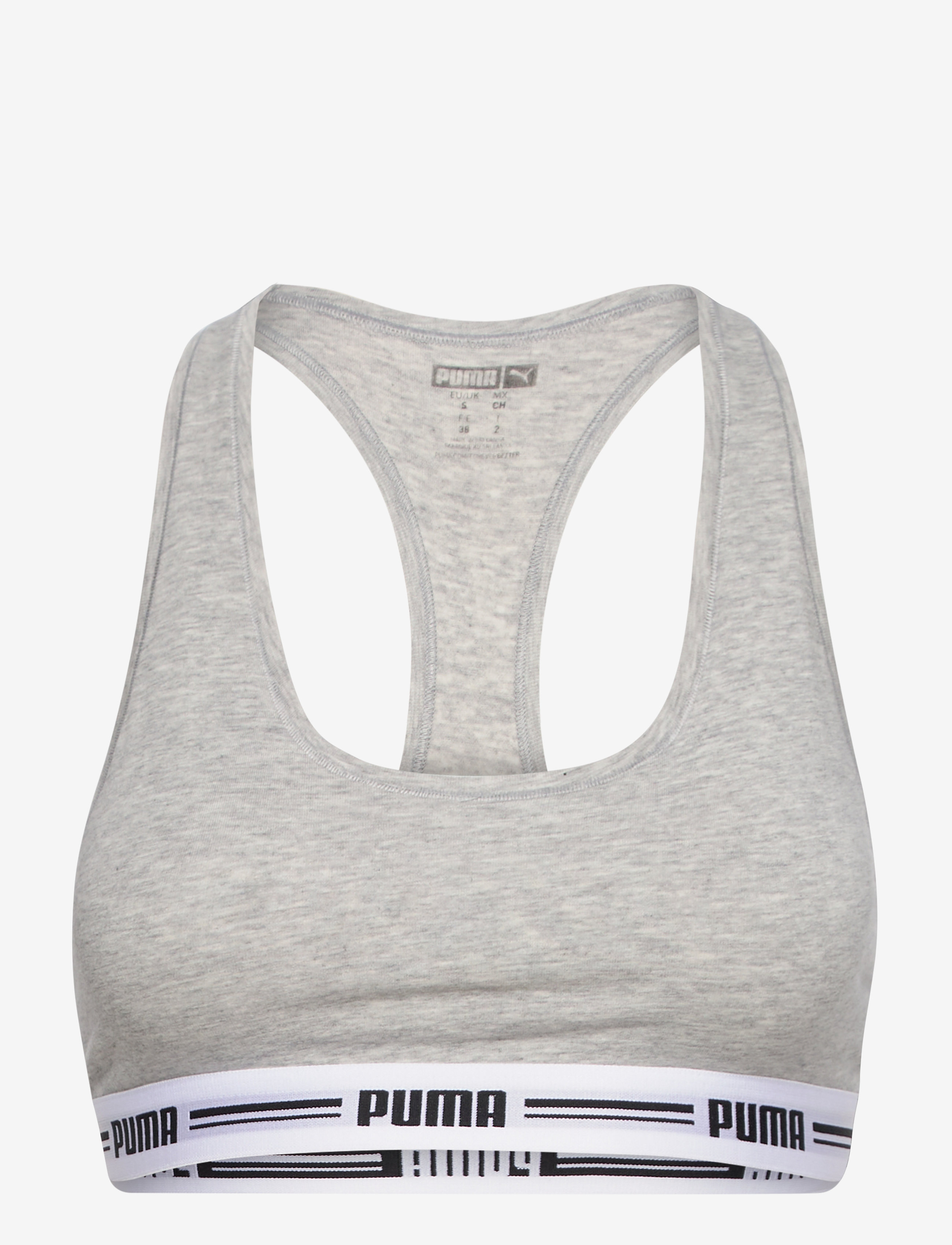 PUMA WOMEN RACER BACK TOP 1P HANG - GREY MELANGE