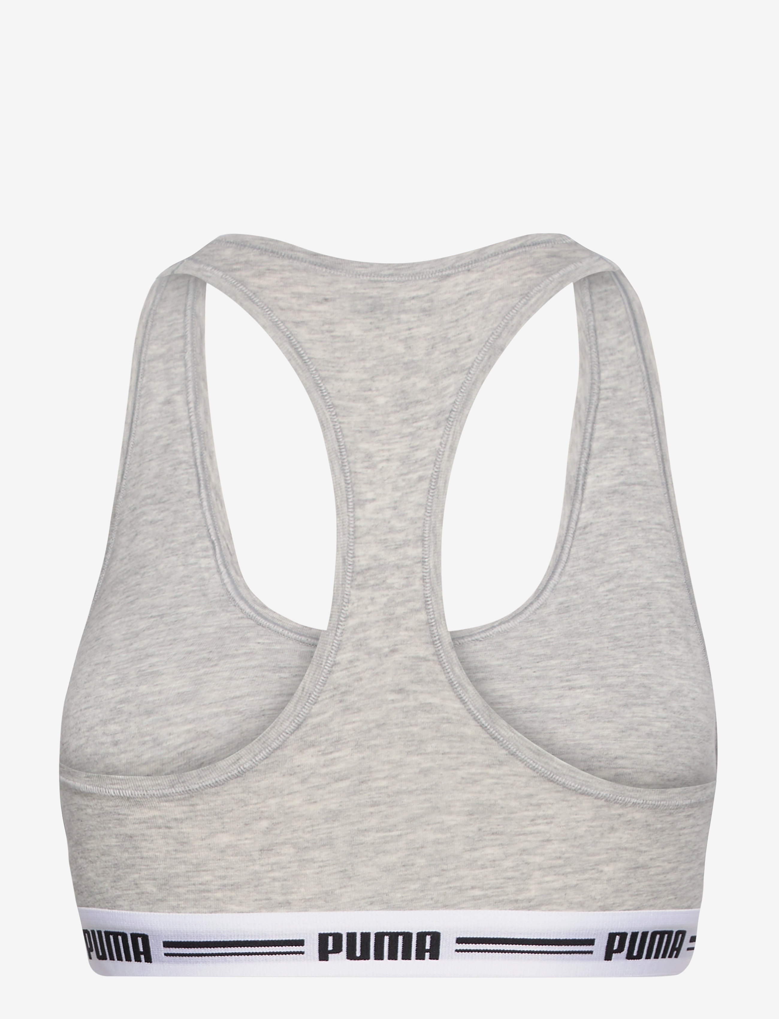 PUMA - PUMA WOMEN RACER BACK TOP 1P HANG - soutiens-gorge de sport - grey melange - 2