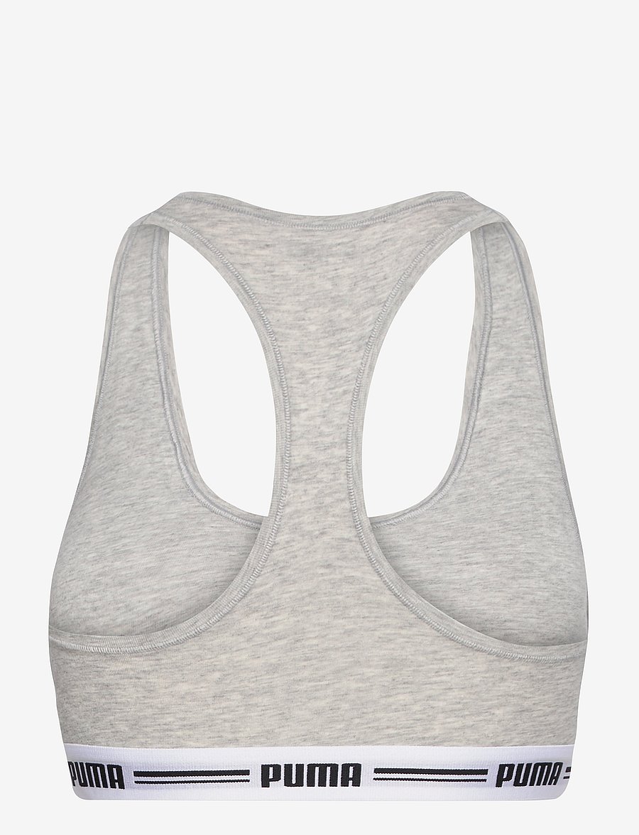 PUMA - PUMA WOMEN RACER BACK TOP 1P HANG - soutiens-gorge de sport - grey melange - 2