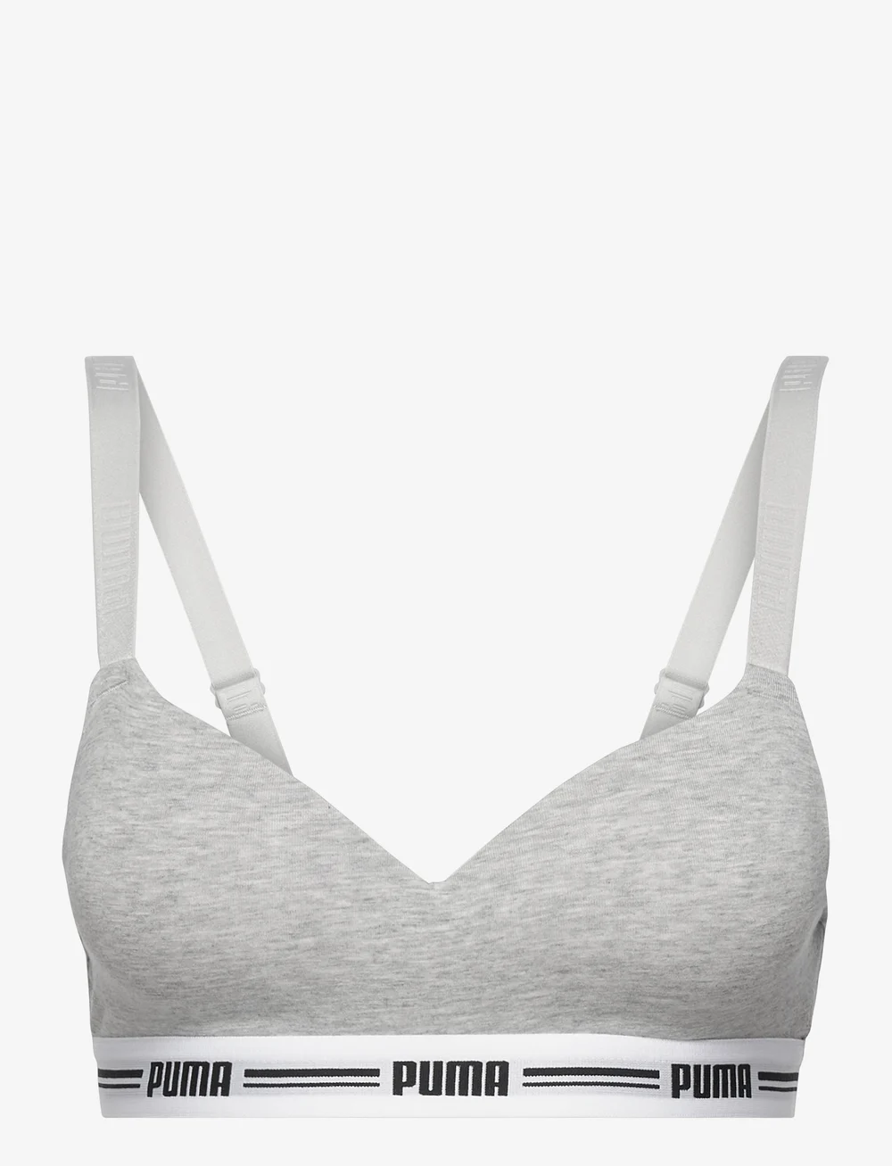 PUMA - PUMA WOMEN PADDED TOP 1P HANG - bh'er uden bøjle - grey melange - 1