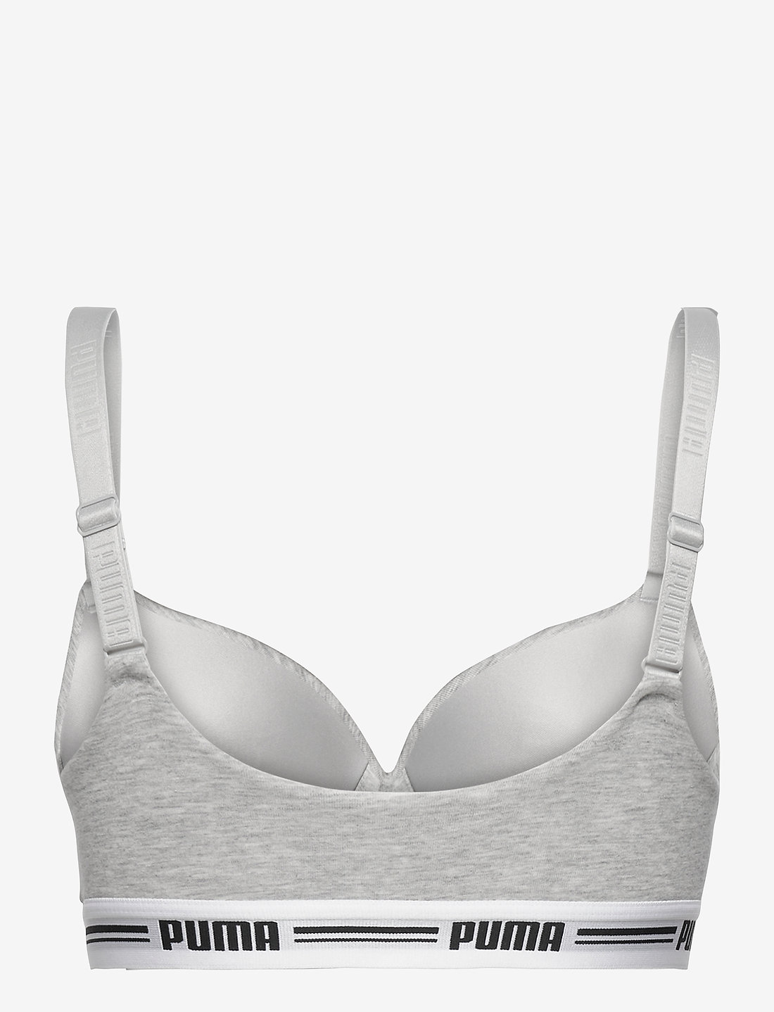 PUMA - PUMA WOMEN PADDED TOP 1P HANG - bügellose bhs - grey melange - 2