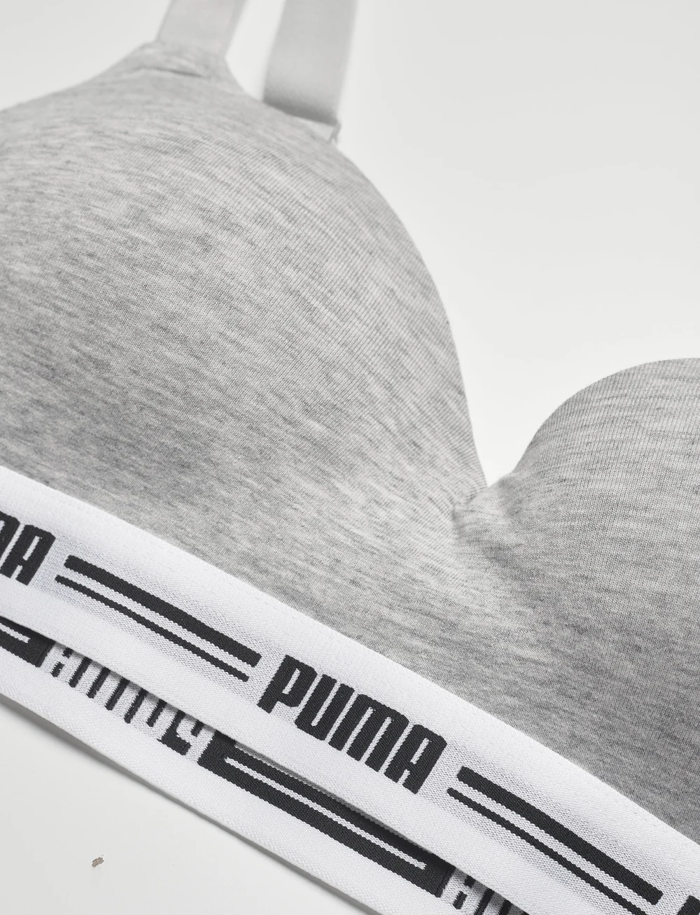 PUMA - PUMA WOMEN PADDED TOP 1P HANG - bh'er uden bøjle - grey melange - 5