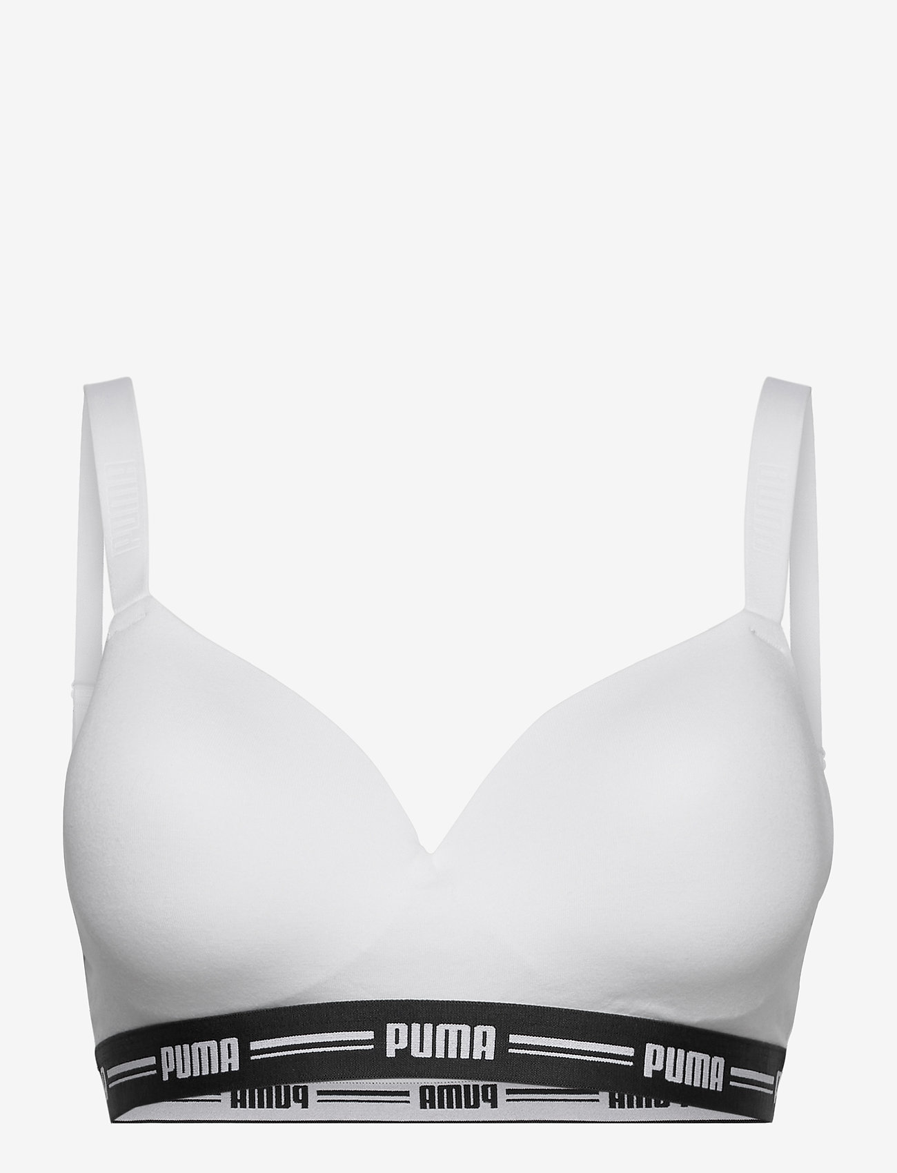 PUMA - PUMA WOMEN PADDED TOP 1P HANG - bügellose bhs - white - 1