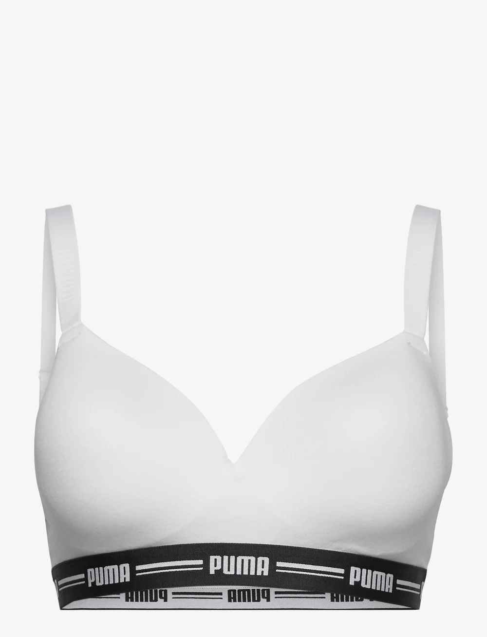 PUMA - PUMA WOMEN PADDED TOP 1P HANG - bügellose bhs - white - 1