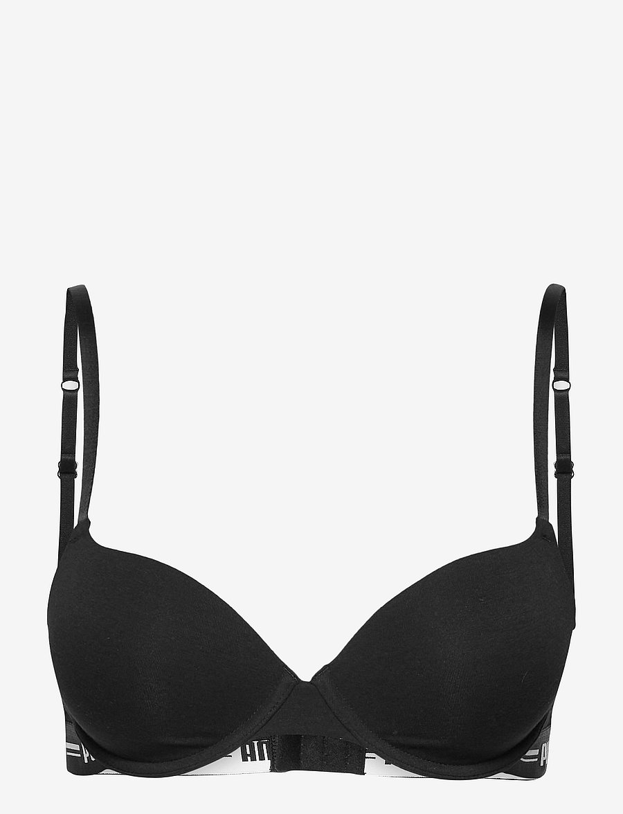PUMA - PUMA WOMEN T-SHIRT BRA 1P - soutiens-gorge de sport - black - 1