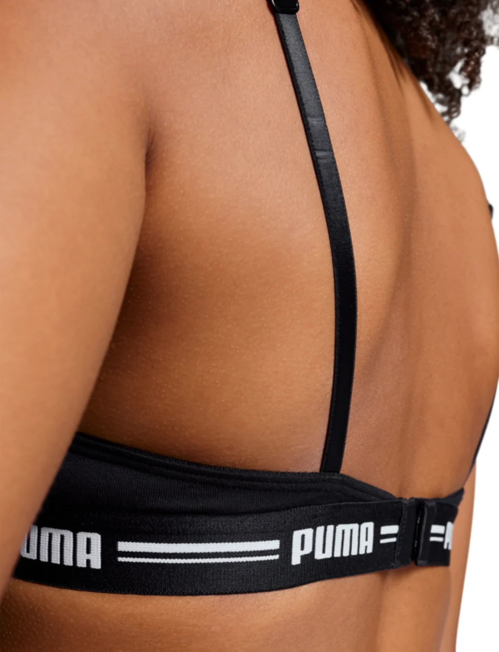 PUMA - PUMA WOMEN T-SHIRT BRA 1P - sport bh:ar - black - 4