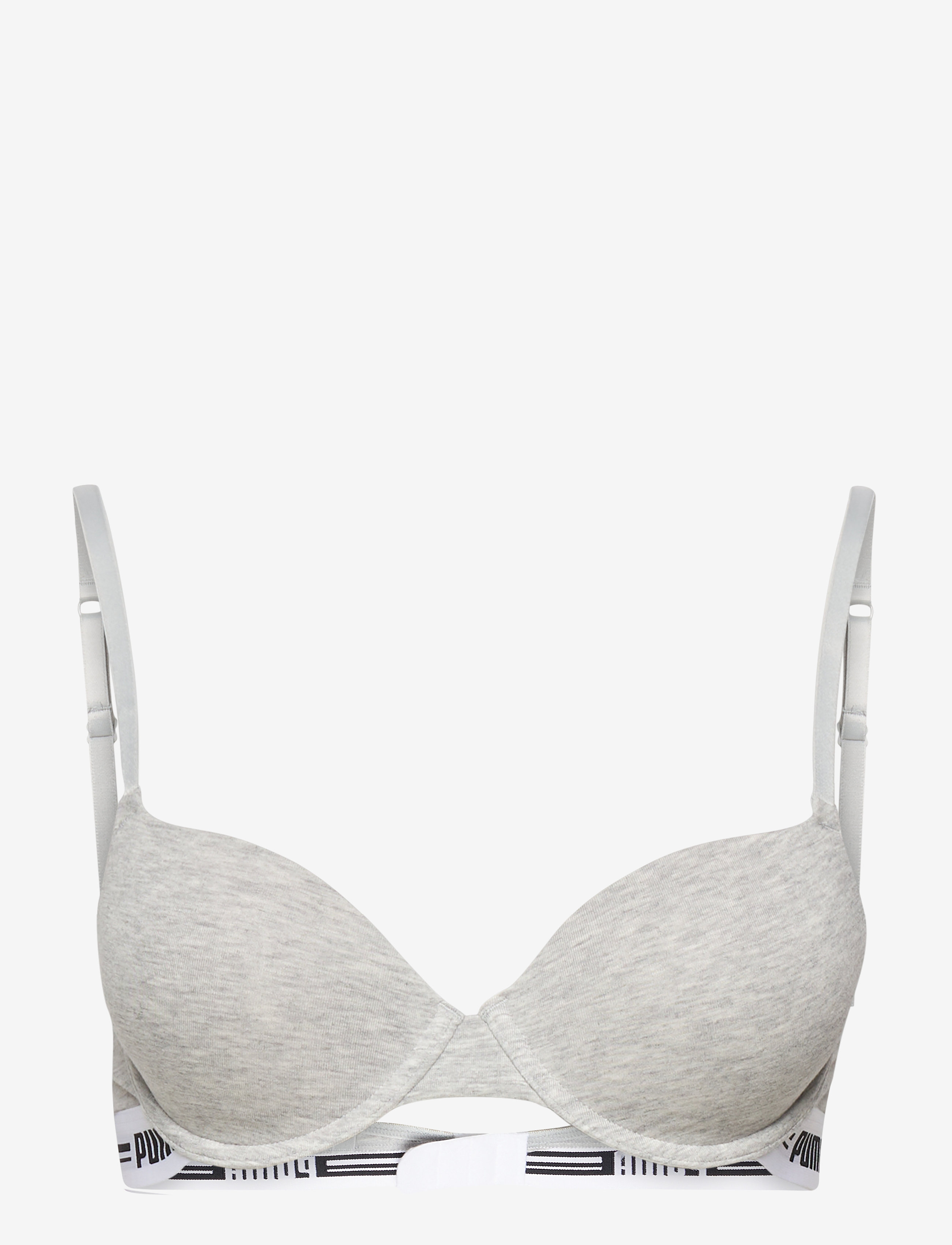 PUMA PUMA WOMEN T-SHIRT BRA 1P - BHs - GREY MELANGE / grey