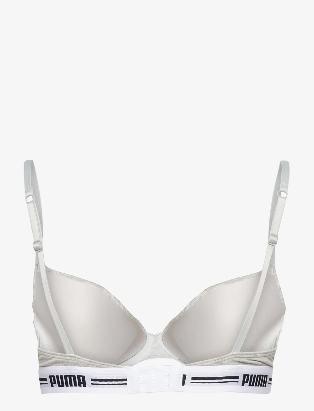 PUMA - PUMA WOMEN T-SHIRT BRA 1P - sport-bhs - grey melange - 2
