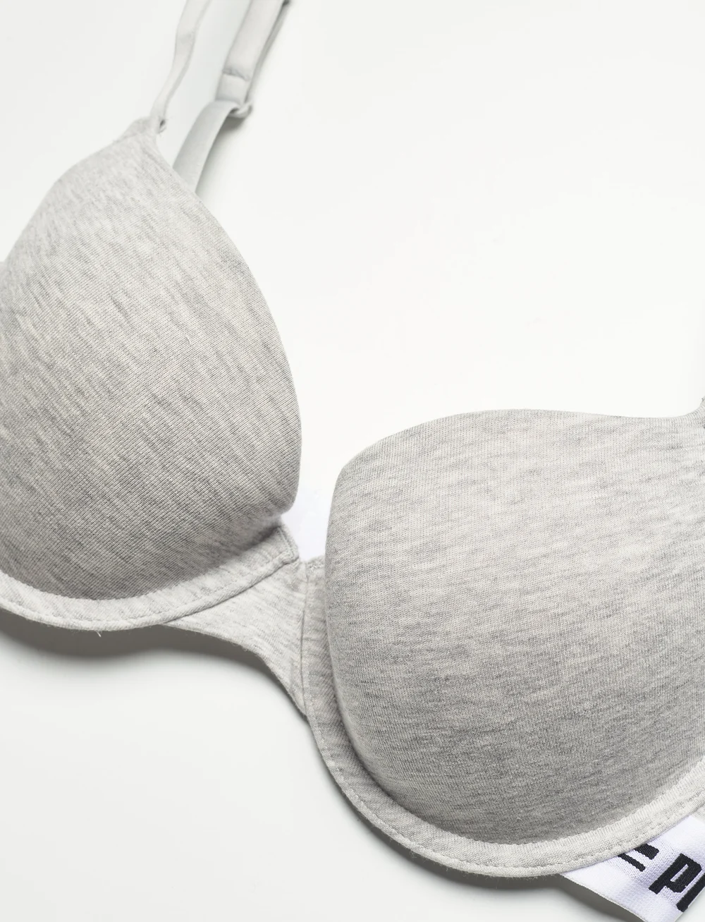 PUMA - PUMA WOMEN T-SHIRT BRA 1P - sport-bhs - grey melange - 5