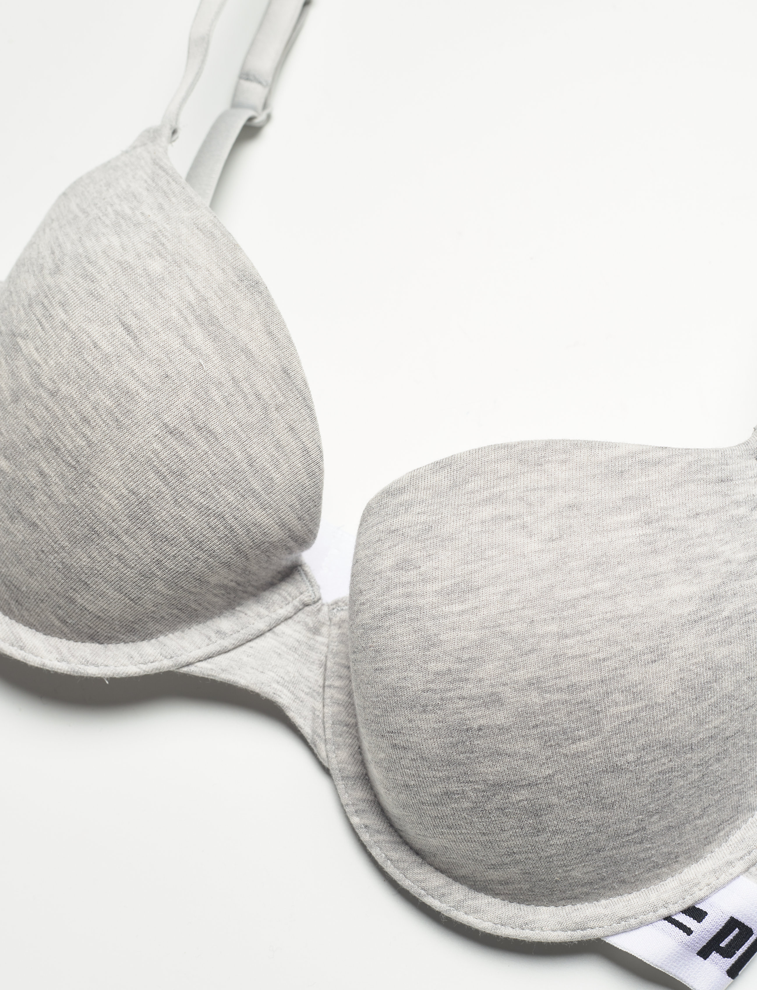 PUMA - PUMA WOMEN T-SHIRT BRA 1P - soutiens-gorge de sport - grey melange - 5