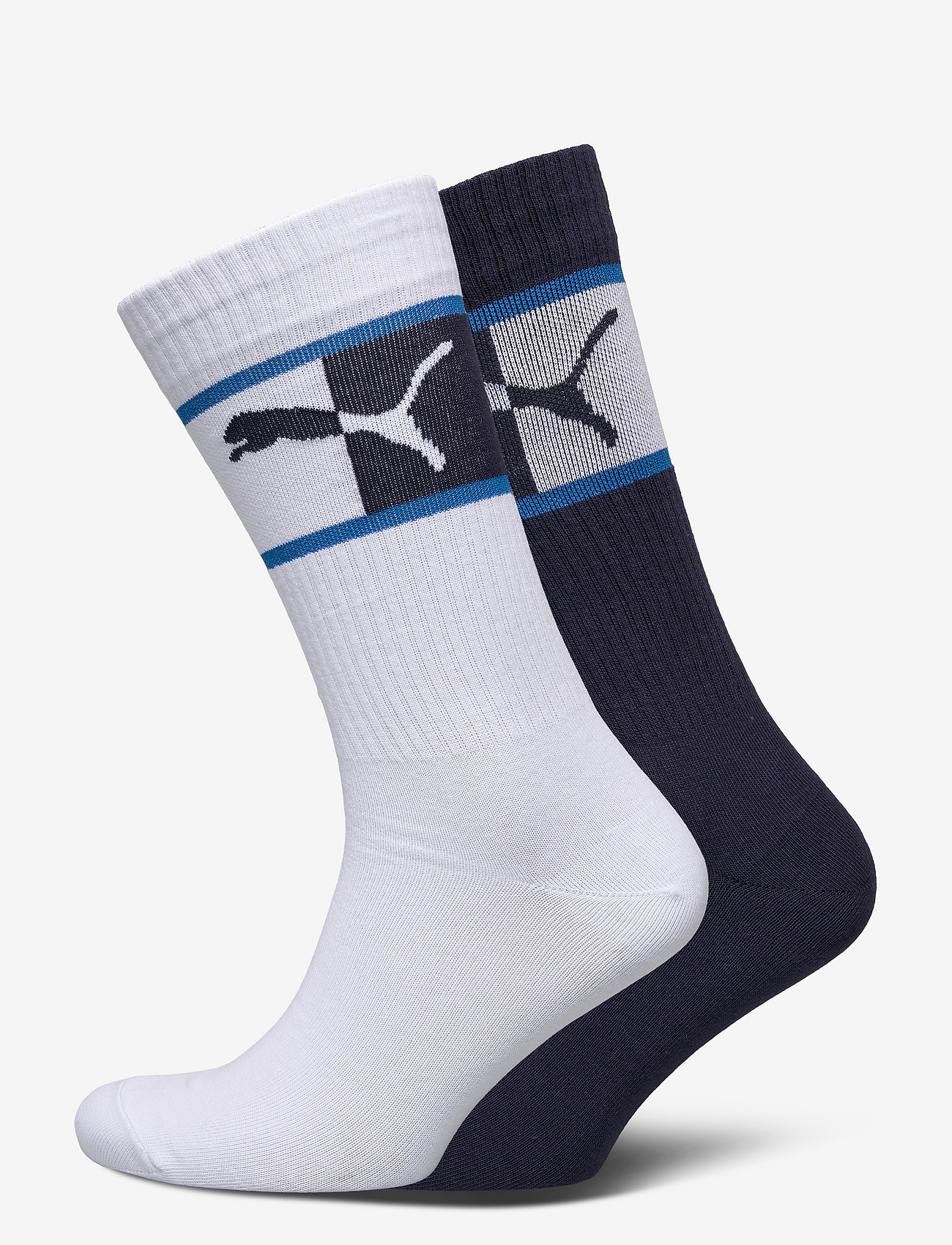 PUMA - PUMA MEN BLOCKED LOGO SOCK 2P - blue combo - 0