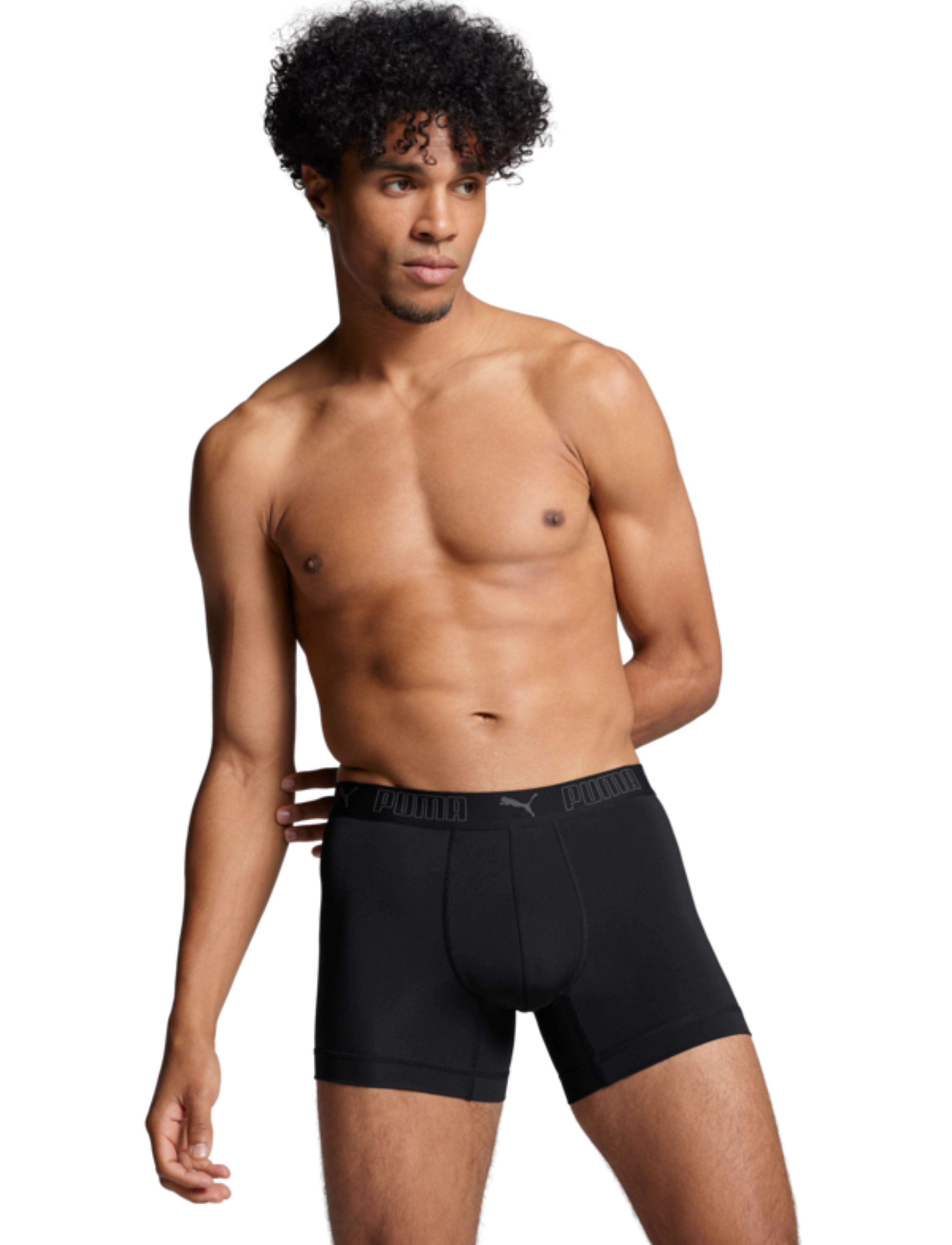 PUMA Puma Men Sport Microfiber Boxers 2P, S, Black, Sport > Boksershorts, Herre