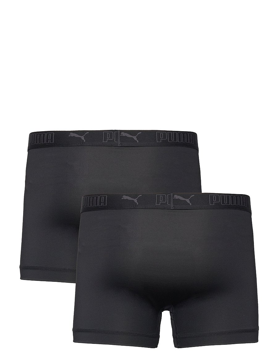PUMA - PUMA MEN SPORT MICROFIBER BOXERS 2P - boxerkalsonger - black - 4
