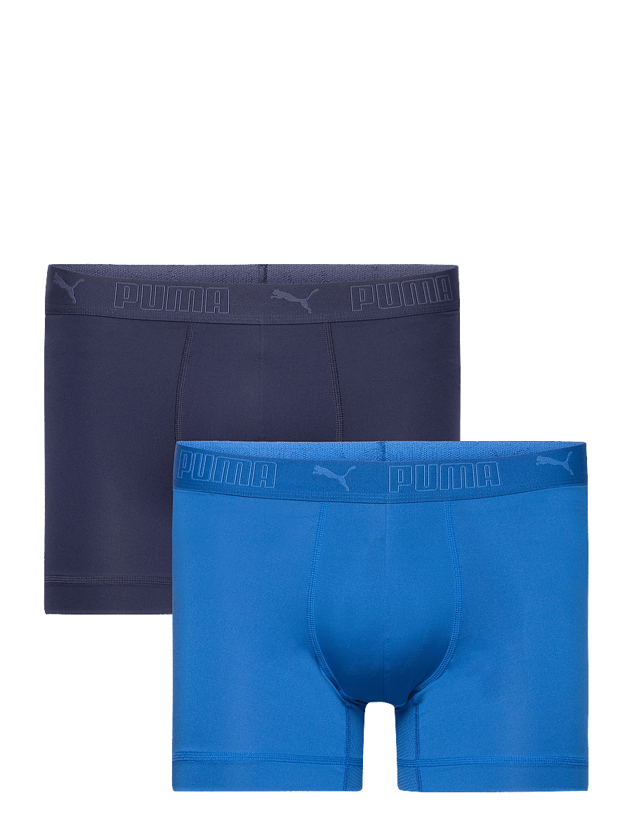 PUMA - PUMA MEN SPORT MICROFIBER BOXERS 2P - boxershorts - blue combo - 1