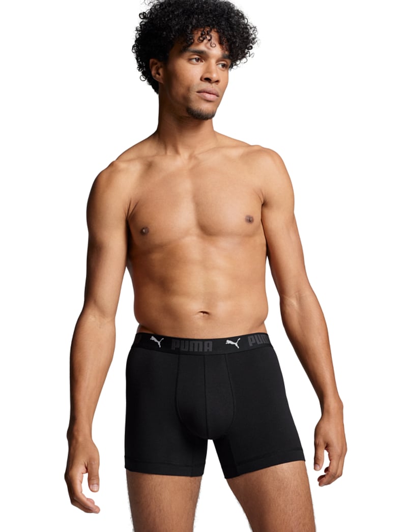 PUMA - PUMA MEN SPORT COTTON BOXERS 2P - boxer briefs - black - 0