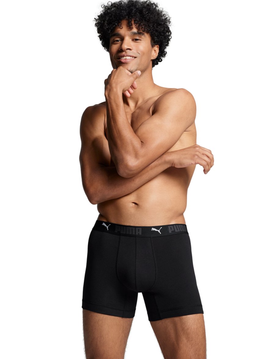PUMA - PUMA MEN SPORT COTTON BOXERS 2P - boxershorts - black - 3