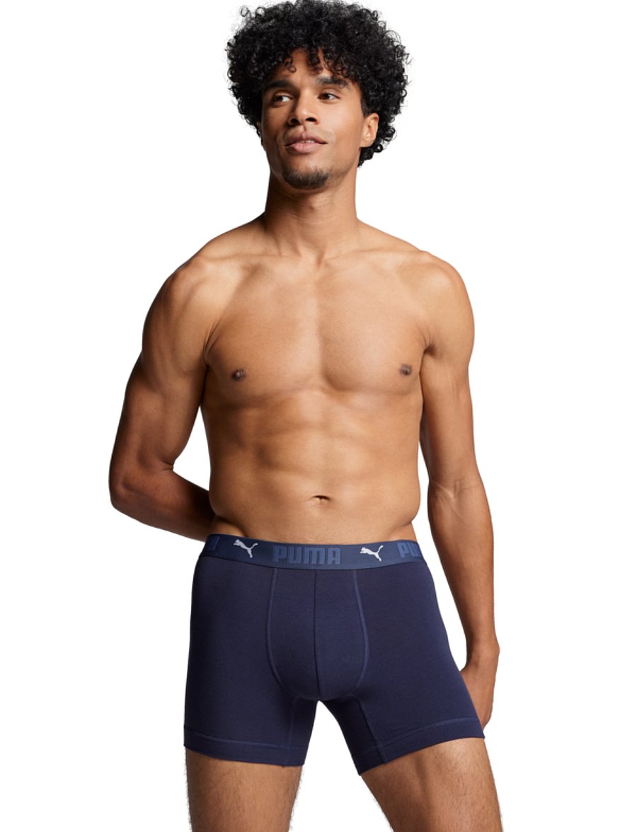 PUMA - PUMA MEN SPORT COTTON BOXERS 2P - boxershorts - blue combo - 2