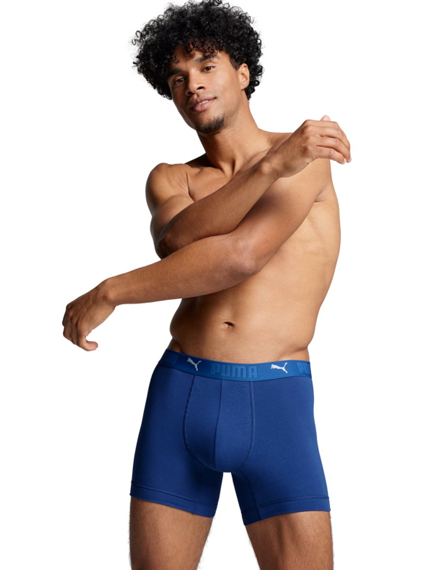 PUMA - PUMA MEN SPORT COTTON BOXERS 2P - boxershorts - blue combo - 4