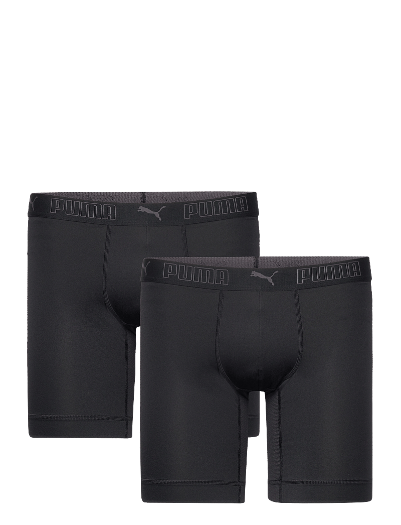 PUMA - PUMA MEN SPORT MICROFIBER LONG BOXE - boxerkalsonger - black - 1