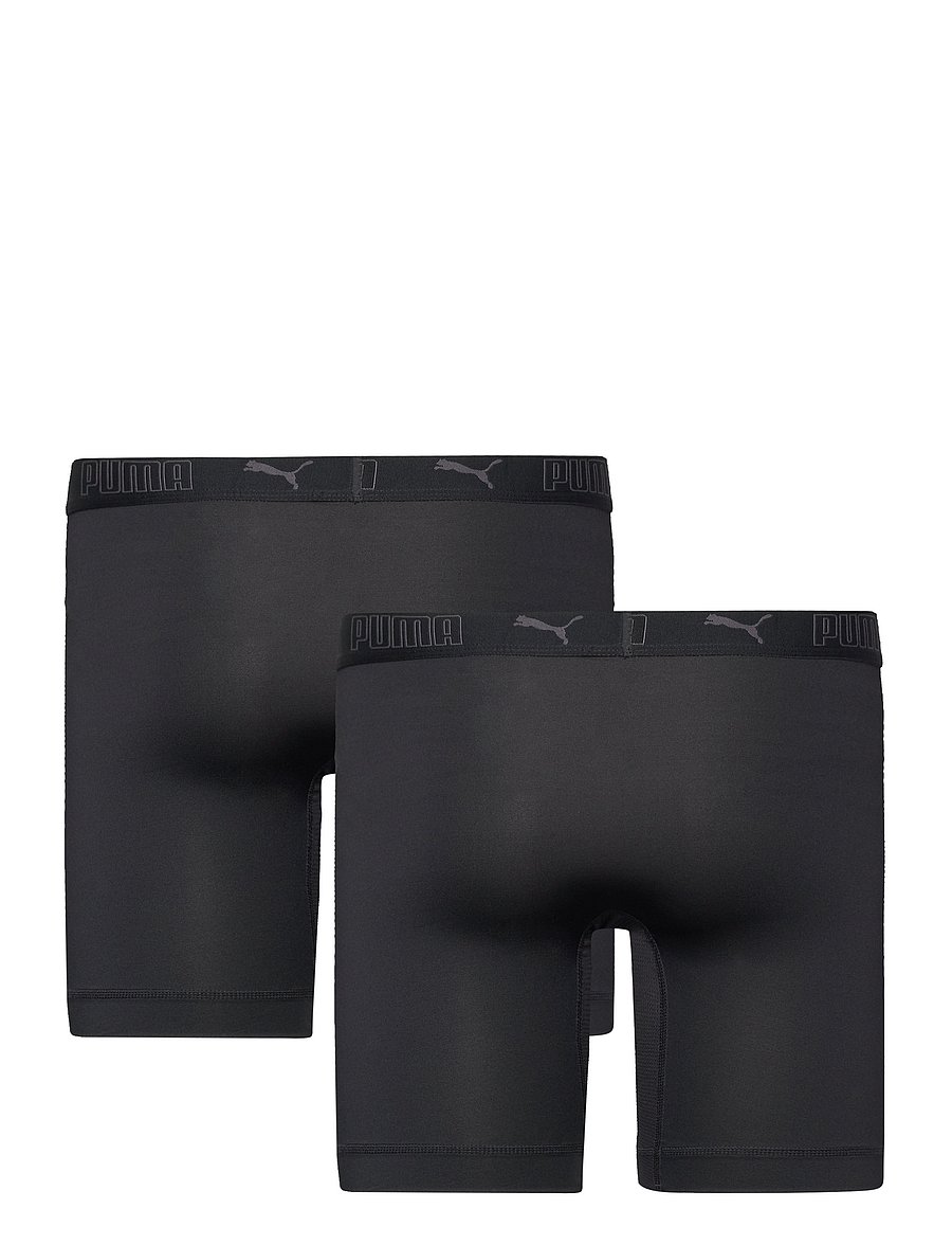 PUMA - PUMA MEN SPORT MICROFIBER LONG BOXERS 2P - boxershorts - black - 5