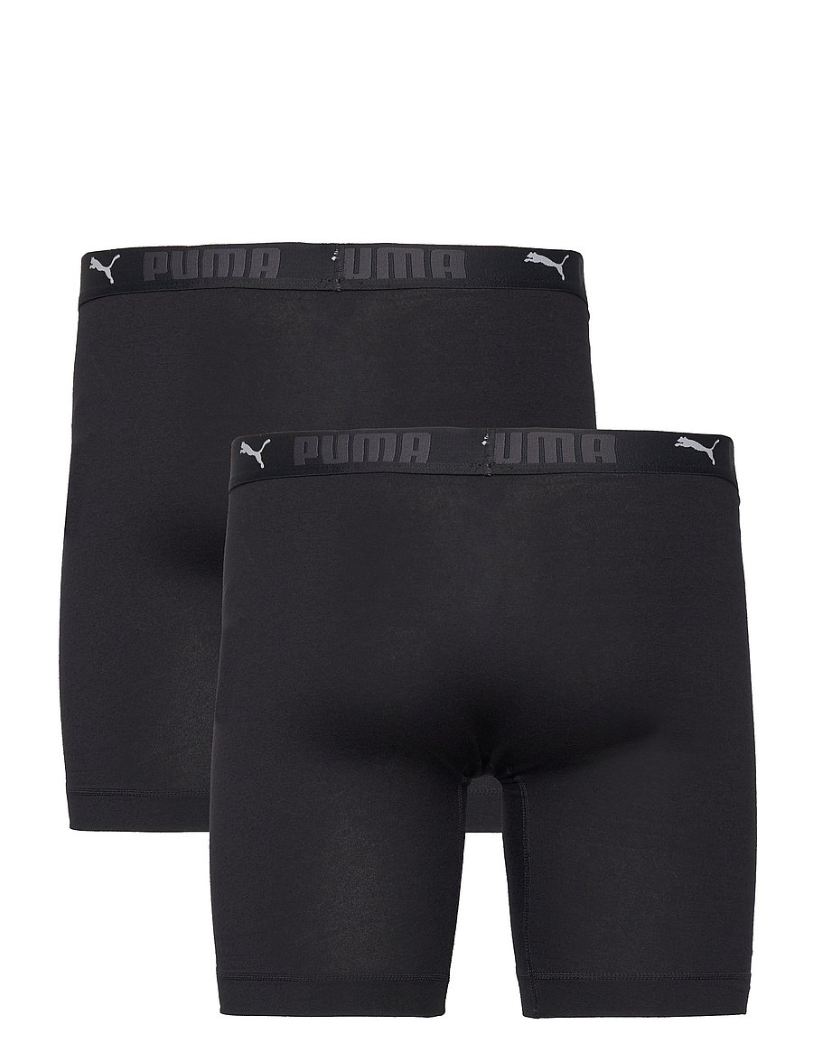PUMA - PUMA MEN SPORT COTTON LONG BOXERS 2 - bokseriai - black - 5