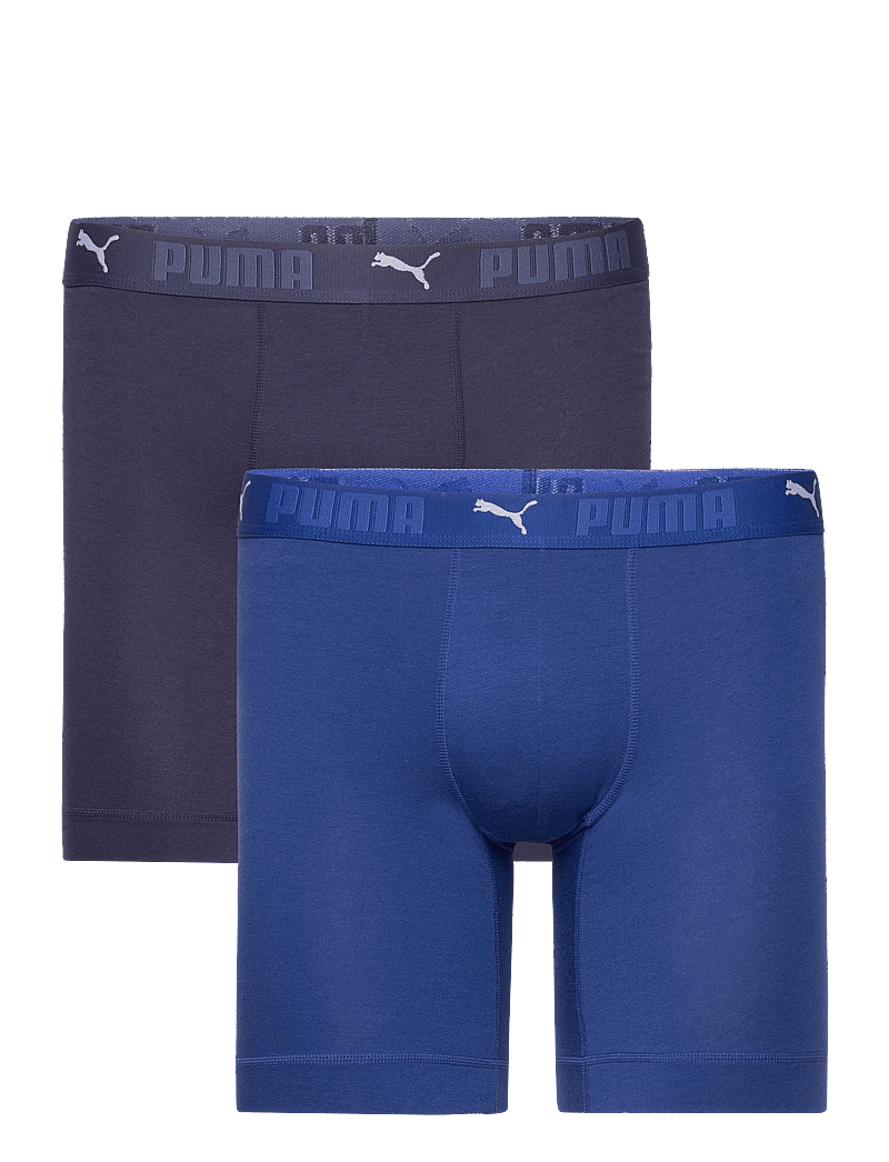 PUMA - PUMA MEN SPORT COTTON LONG BOXERS 2 - boxer briefs - blue combo - 1
