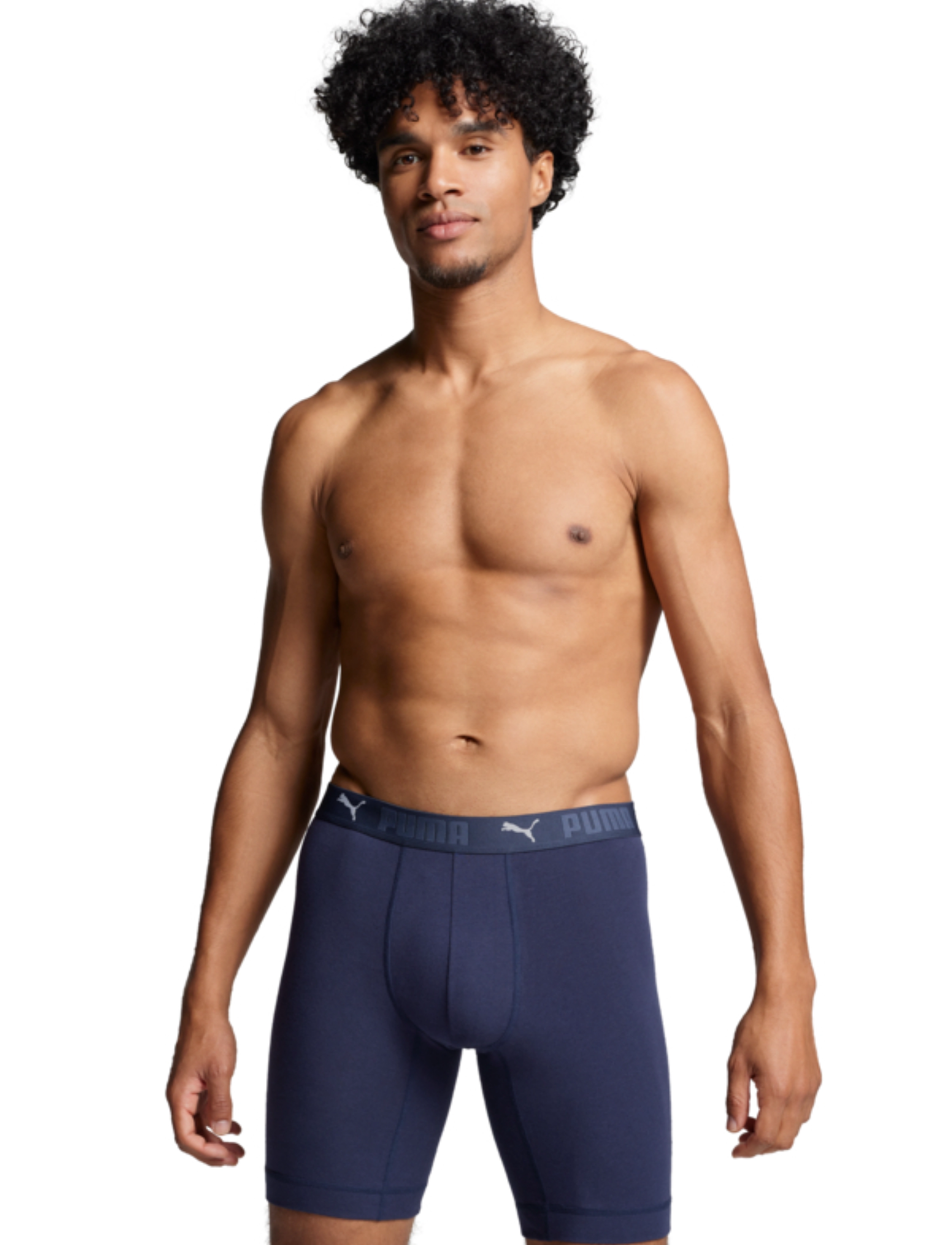 PUMA - PUMA MEN SPORT COTTON LONG BOXERS 2 - bokserid - blue combo - 2