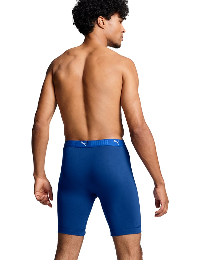 PUMA - PUMA MEN SPORT COTTON LONG BOXERS 2 - boxer briefs - blue combo - 3