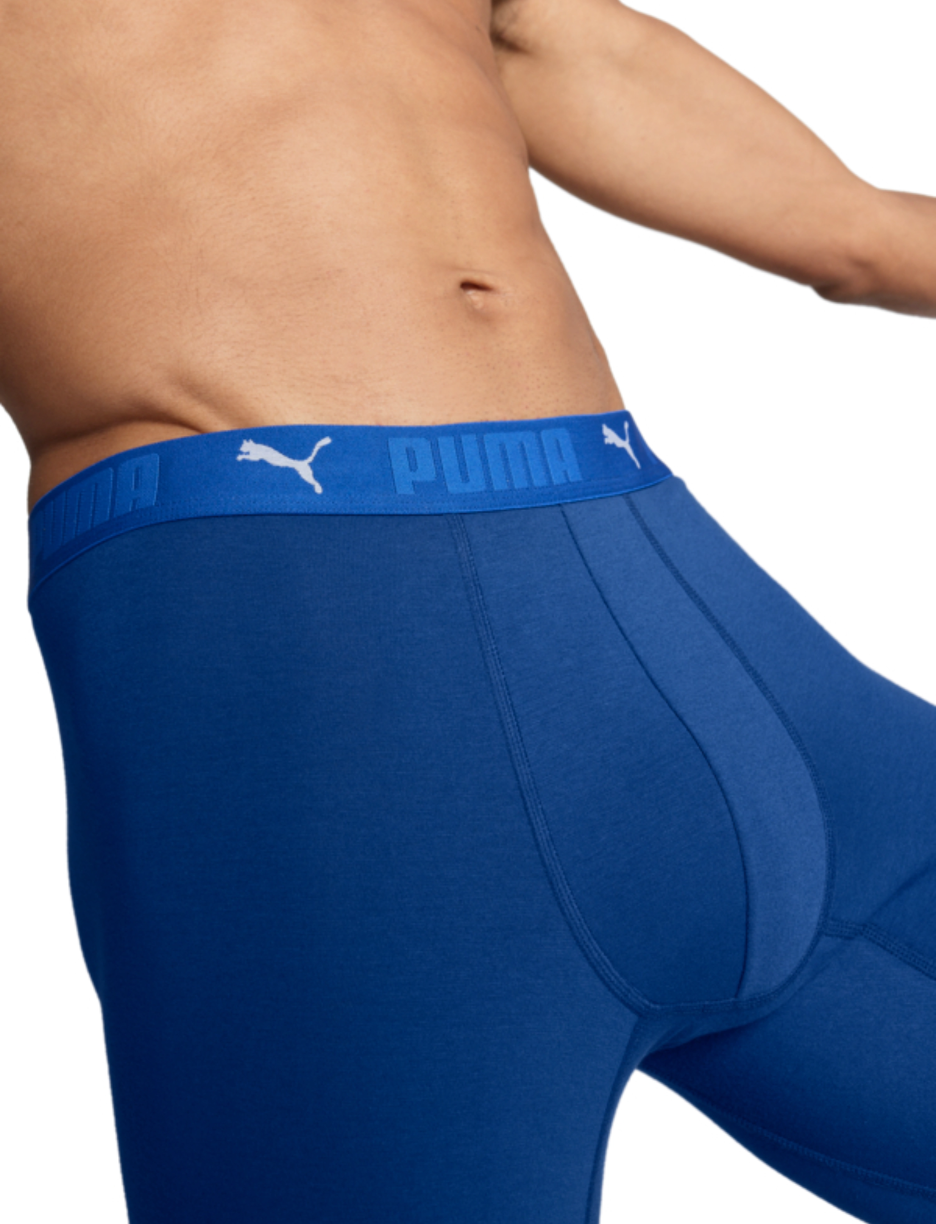 PUMA - PUMA MEN SPORT COTTON LONG BOXERS 2 - bokserid - blue combo - 5