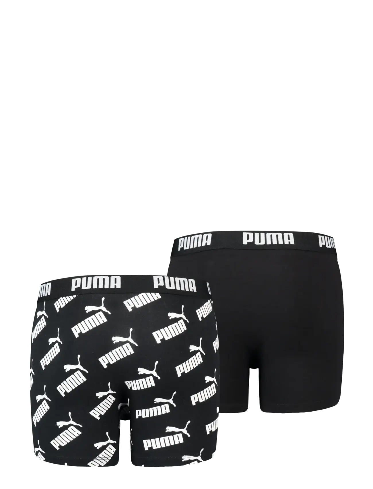 PUMA - PUMA BOYS AOP BOXER 2P - unterhosen - black - 1