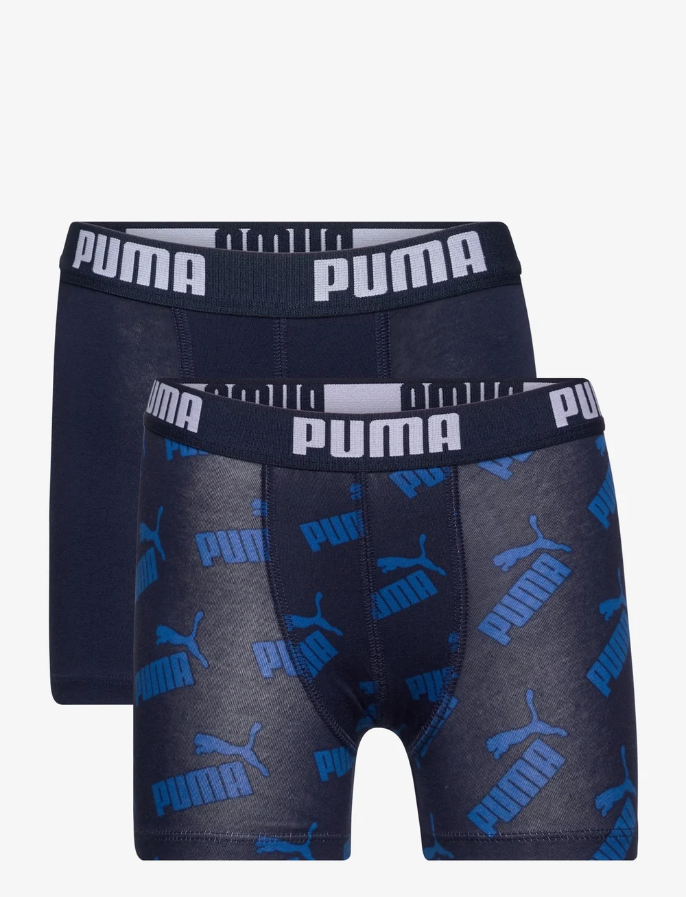 PUMA - PUMA BOYS AOP BOXER 2P - unterhosen - blue - 0