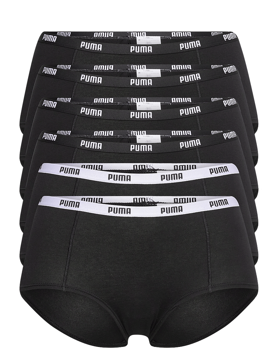 PUMA - PUMA WOMEN MINI SHORT 6P ECOM - apatinis trikotažas ir kojinės - black - 0