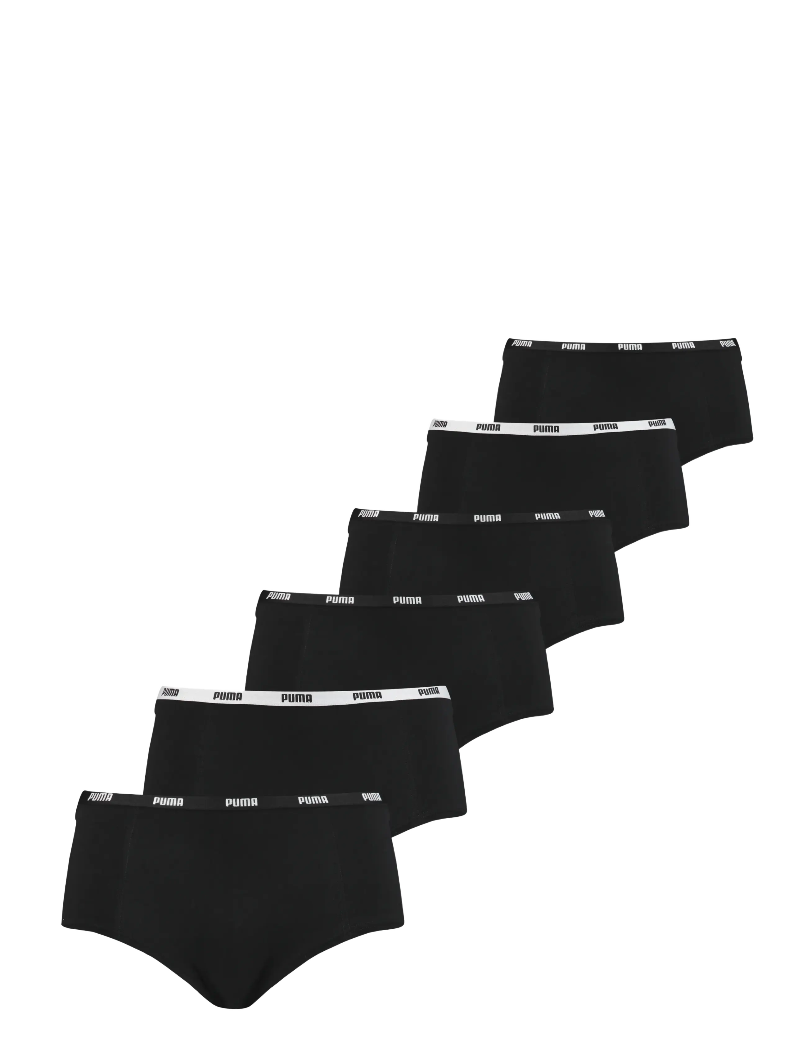 PUMA - PUMA WOMEN MINI SHORT 6P ECOM - unterwäsche & socken - black - 0